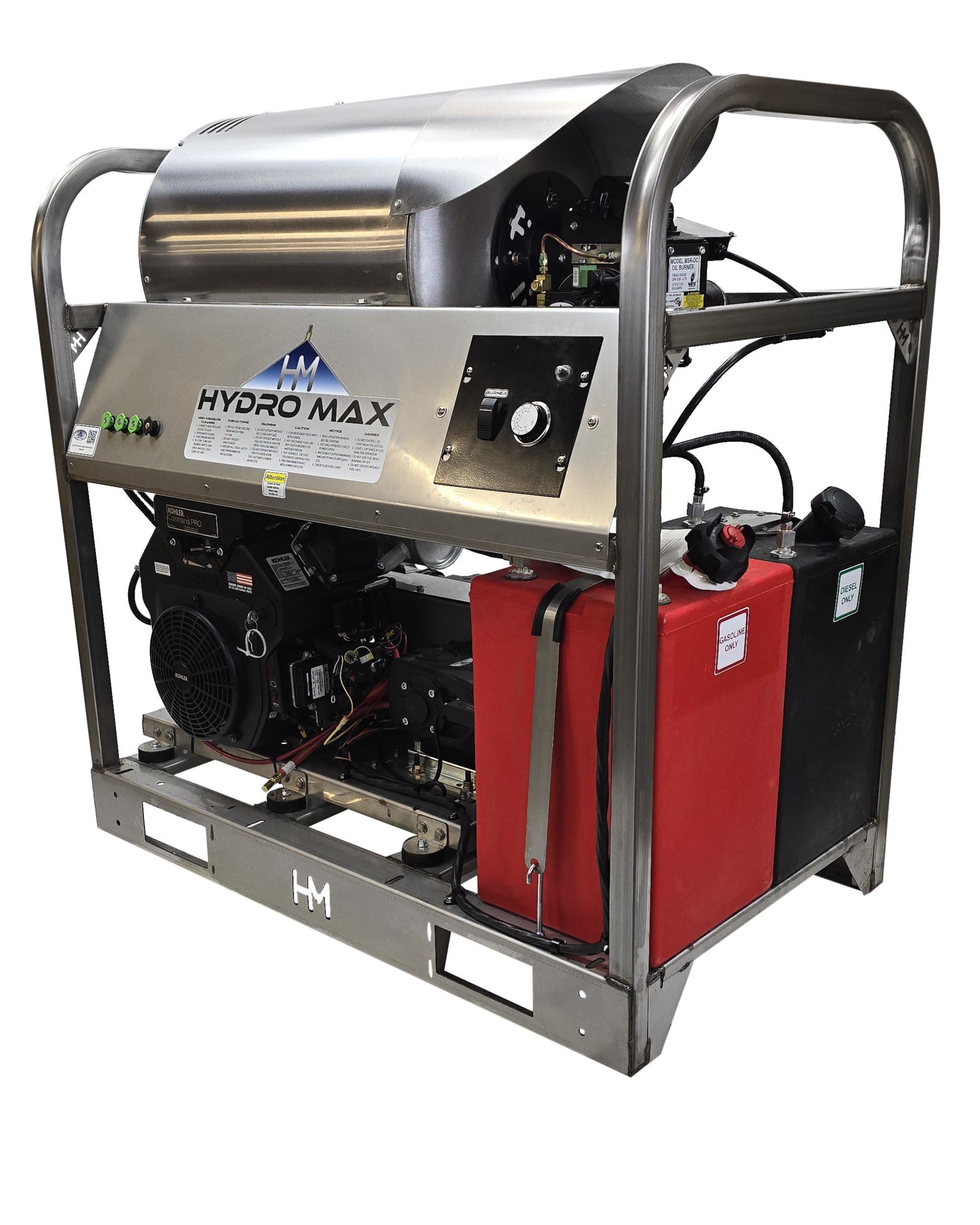 Hydro Max DC10035KGi- 9.8gpm @ 3500psi, Kohler 26.5HP(Fuel Injected Engine) Hot Water Pressure Washer Hydro Max 