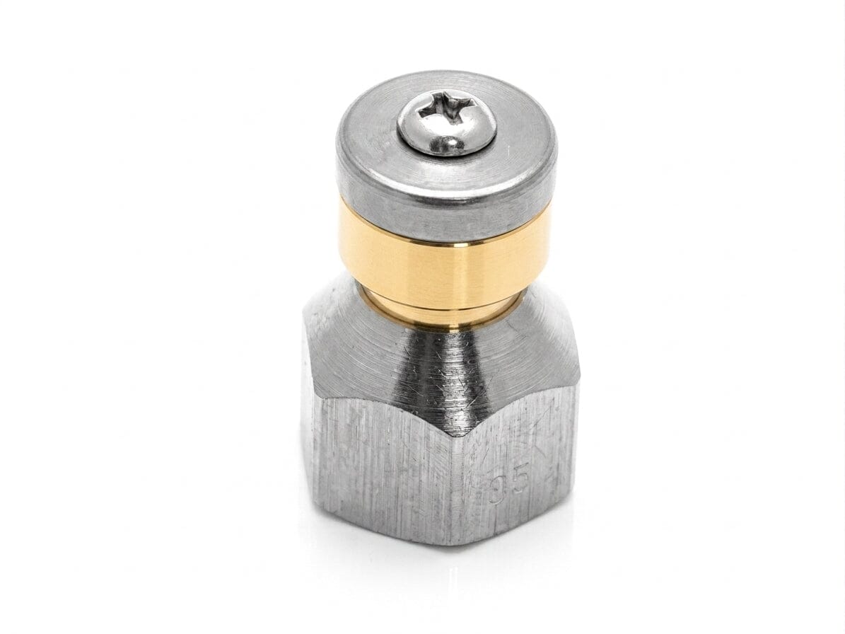 3/8" FPT Stainless Steel Rotating Sewer Jetter Nozzle | Size 8.5 Sewer Jetter Nozzle Veloci Performance Products 