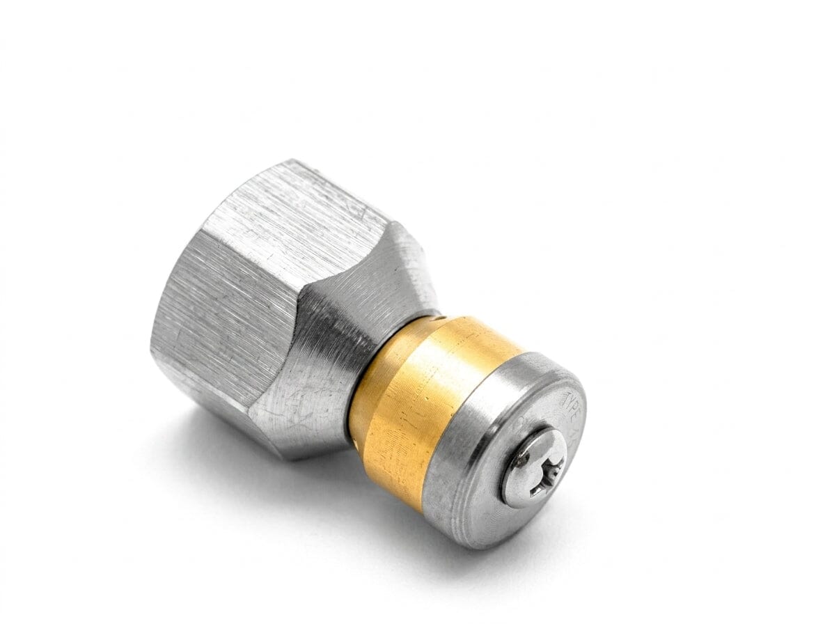3/8" FPT Stainless Steel Rotating Sewer Jetter Nozzle | Size 8.5 Sewer Jetter Nozzle Veloci Performance Products 