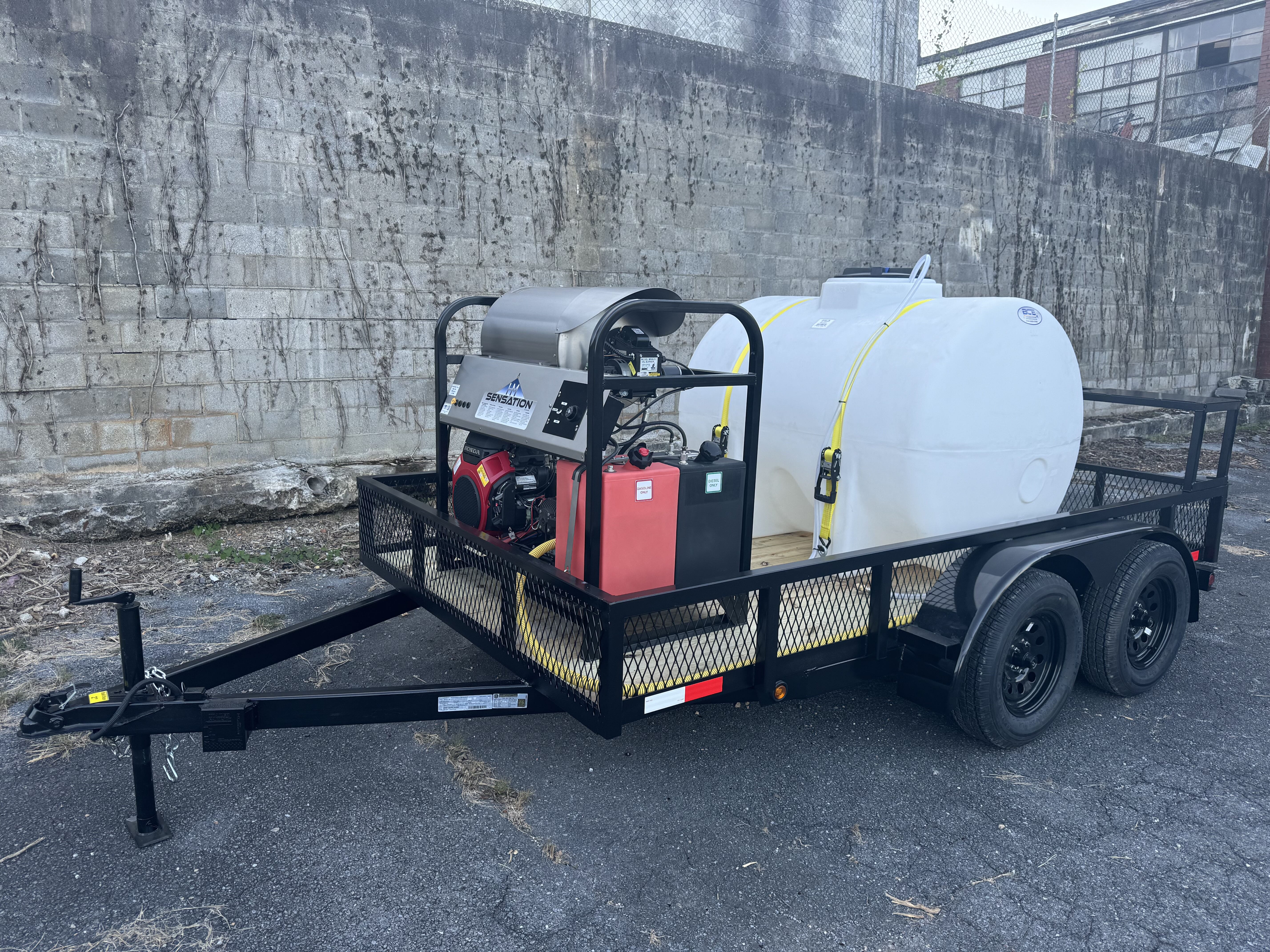 Hydro Max -6gpm at 4000psi Hot Water Trailer Package-SG640HC Hot Water Pressure Washer BCE Cleaning Systems 