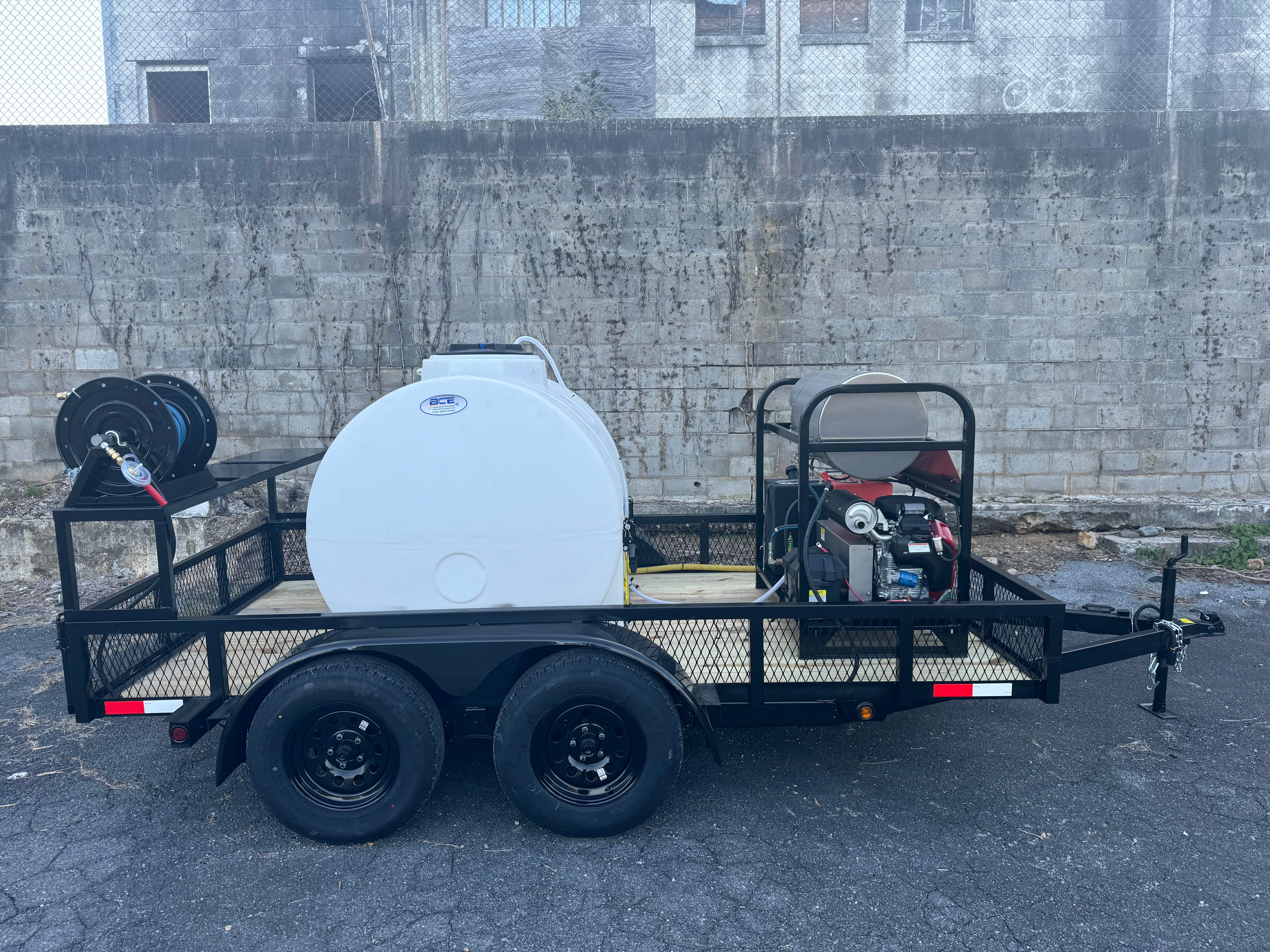 Hydro Max -8gpm at 3600psi Hot Water Trailer Package-SG840HC Hot Water Pressure Washer BCE Cleaning Systems 