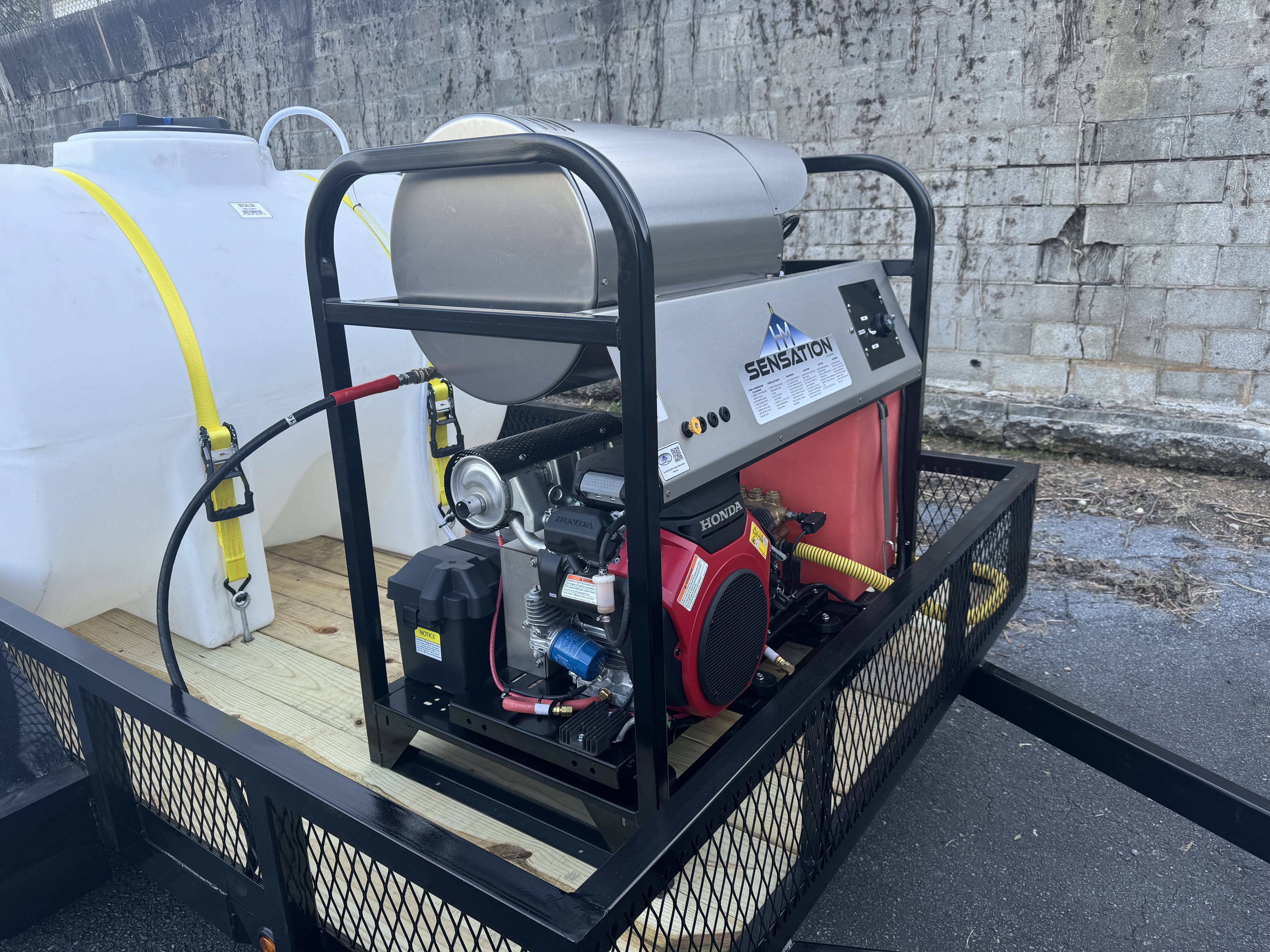 Hydro Max -8gpm at 3600psi Hot Water Trailer Package-SG840HC Hot Water Pressure Washer BCE Cleaning Systems 