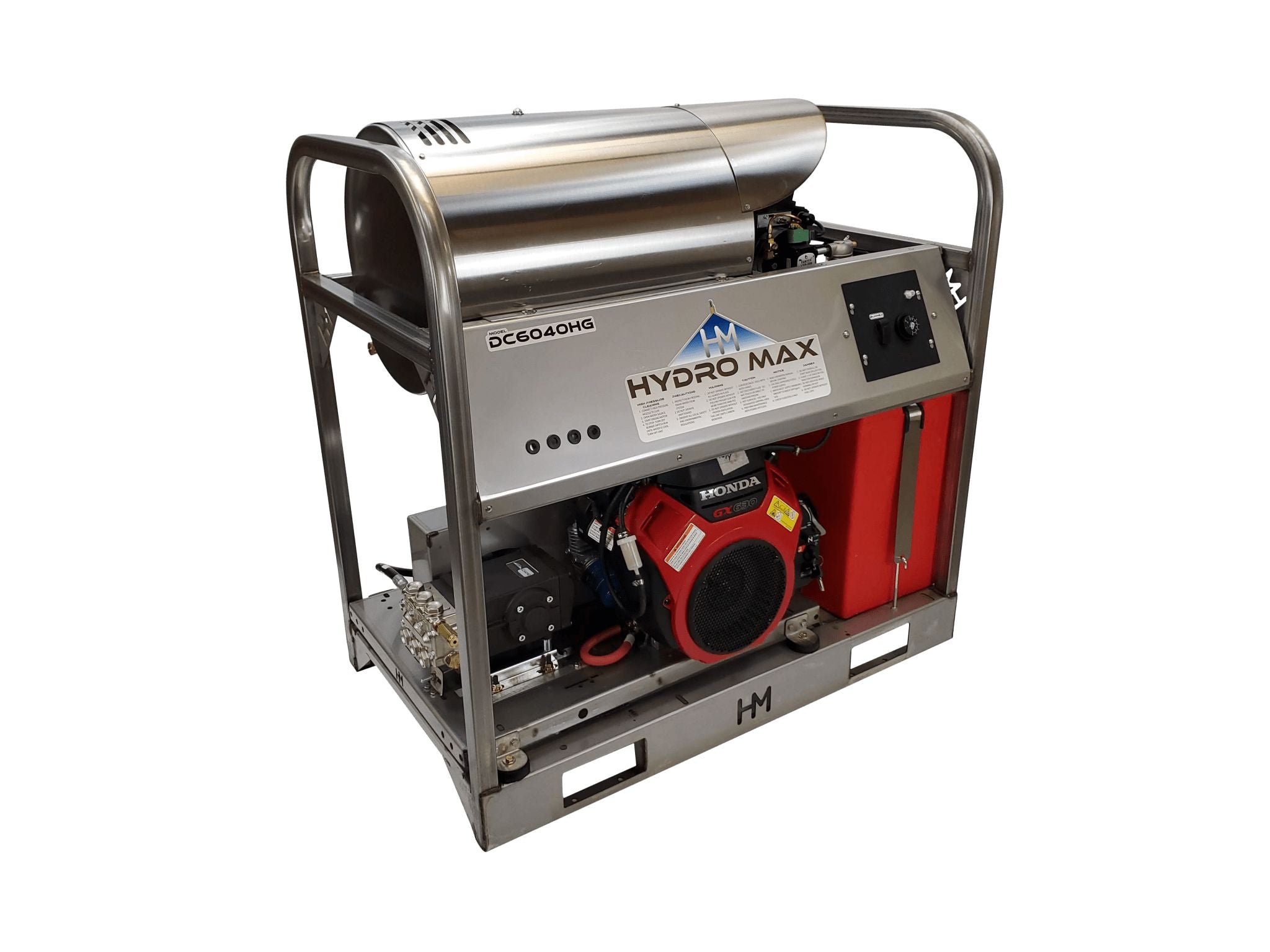 Hydro Max DC6040HG - 5.6gpm @ 3600psi - Honda belt drive - Hot Pressur