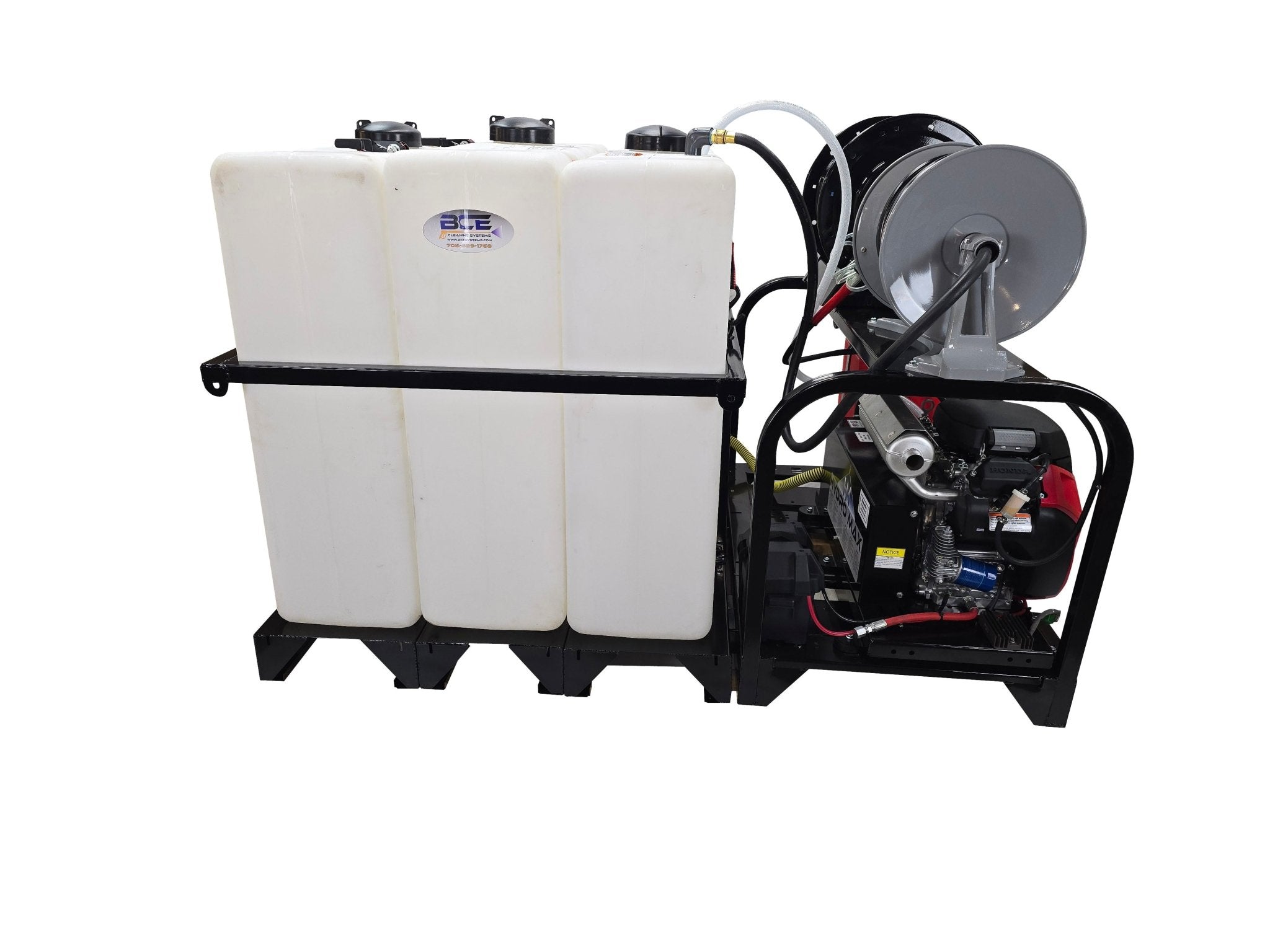 Hydro Max Tank Skid - TSCW6050HGI - 300 (300gallon) 5.5gpm@5000psi - BCE Cleaning Systems