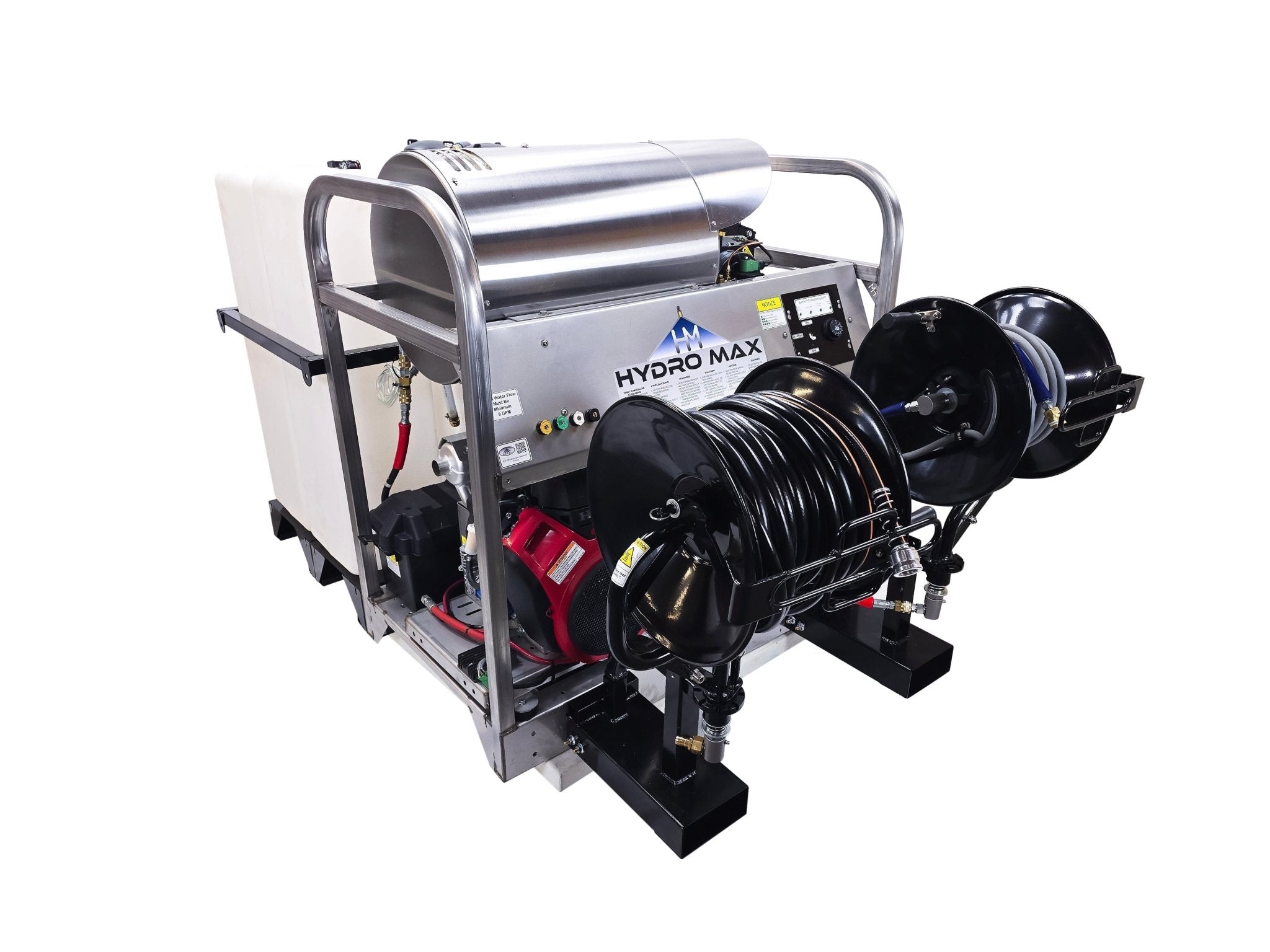 Hydro Max Tank Skid - TSDC10030HGi - 200 (200gallon) 10gpm@3000psi - Hot Water - BCE Cleaning Systems