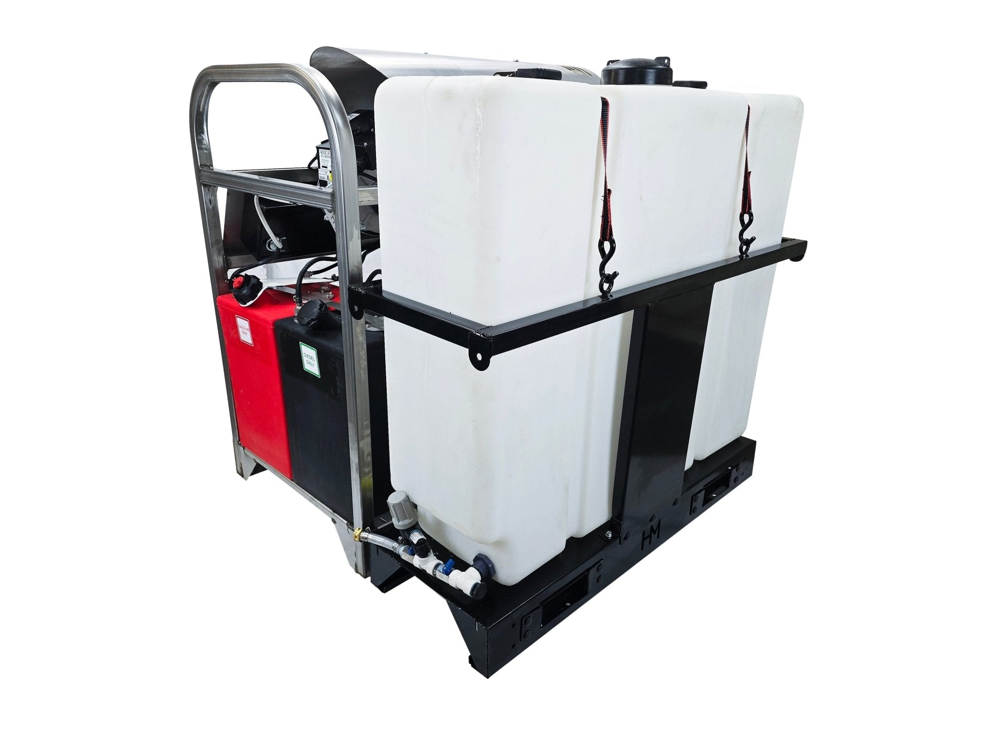 Hydro Max Tank Skid-TSDC8030HG-100 (100gallon) 8gpm@3000psi-Hot Water