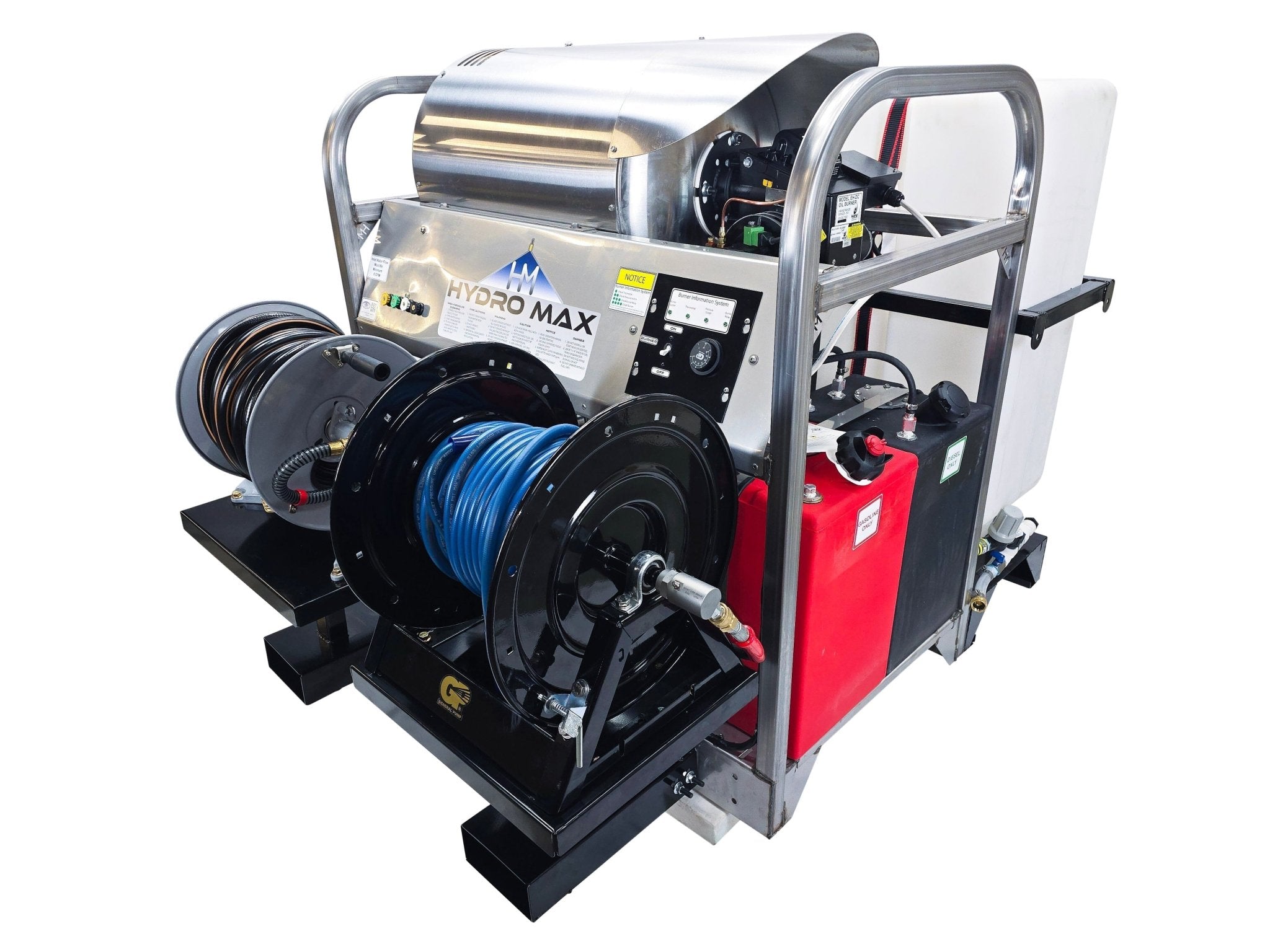 Hydro Max Tank Skid-TSDC8040HG-100 (100gallon) 8gpm@3600psi-Hot Water