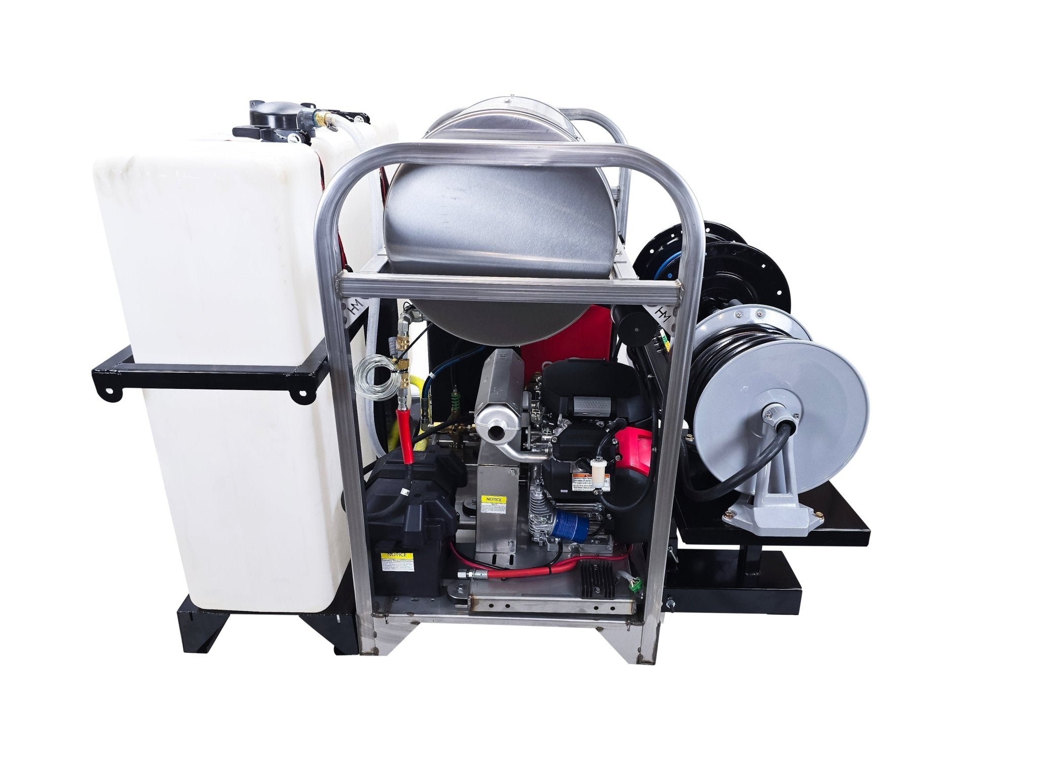 Hydro Max Tank Skid - TSDC6050HGI - 100 (100gallon) 5.5gpm@5000psi - Hot Water - BCE Cleaning Systems