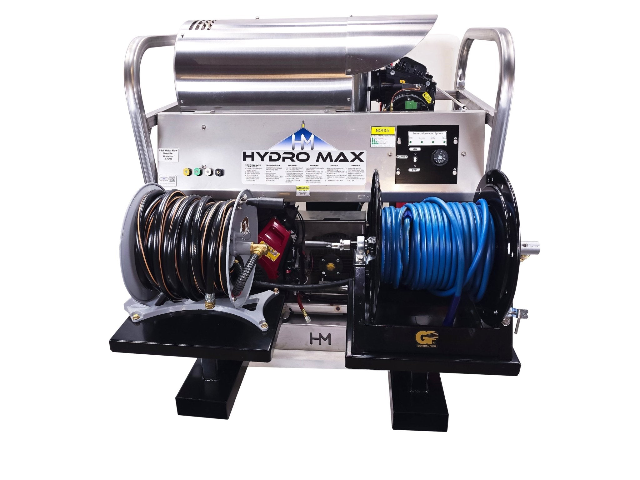 Hydro Max Tank Skid - TSDC6050HGI - 100 (100gallon) 5.5gpm@5000psi - Hot Water - BCE Cleaning Systems