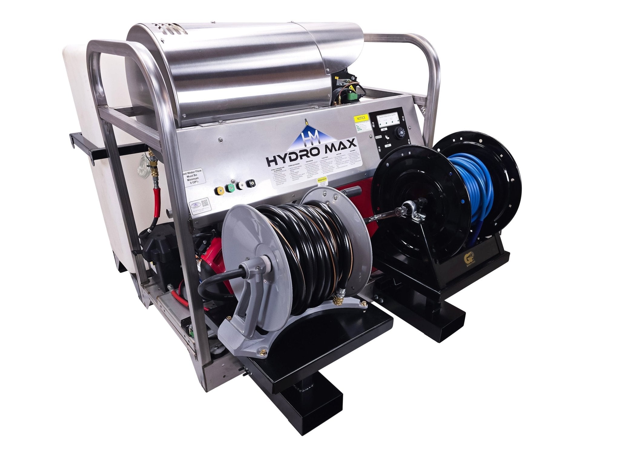 Hydro Max Tank Skid - TSDC6050HGI - 100 (100gallon) 5.5gpm@5000psi - Hot Water - BCE Cleaning Systems