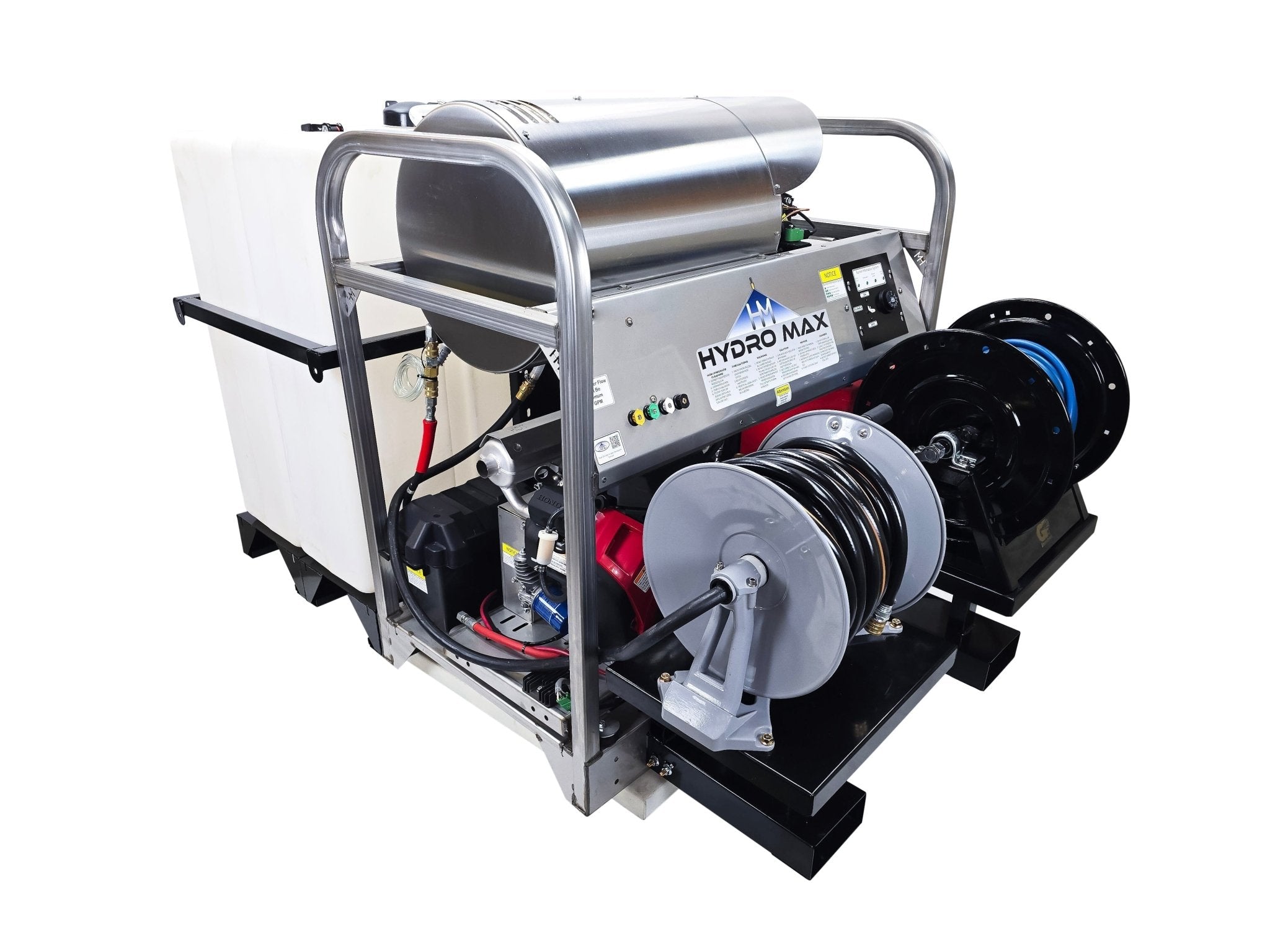 Hydro Max Tank Skid - TSDC8030HG - 200 (200gallon) 8gpm@3000psi - Hot Water - BCE Cleaning Systems