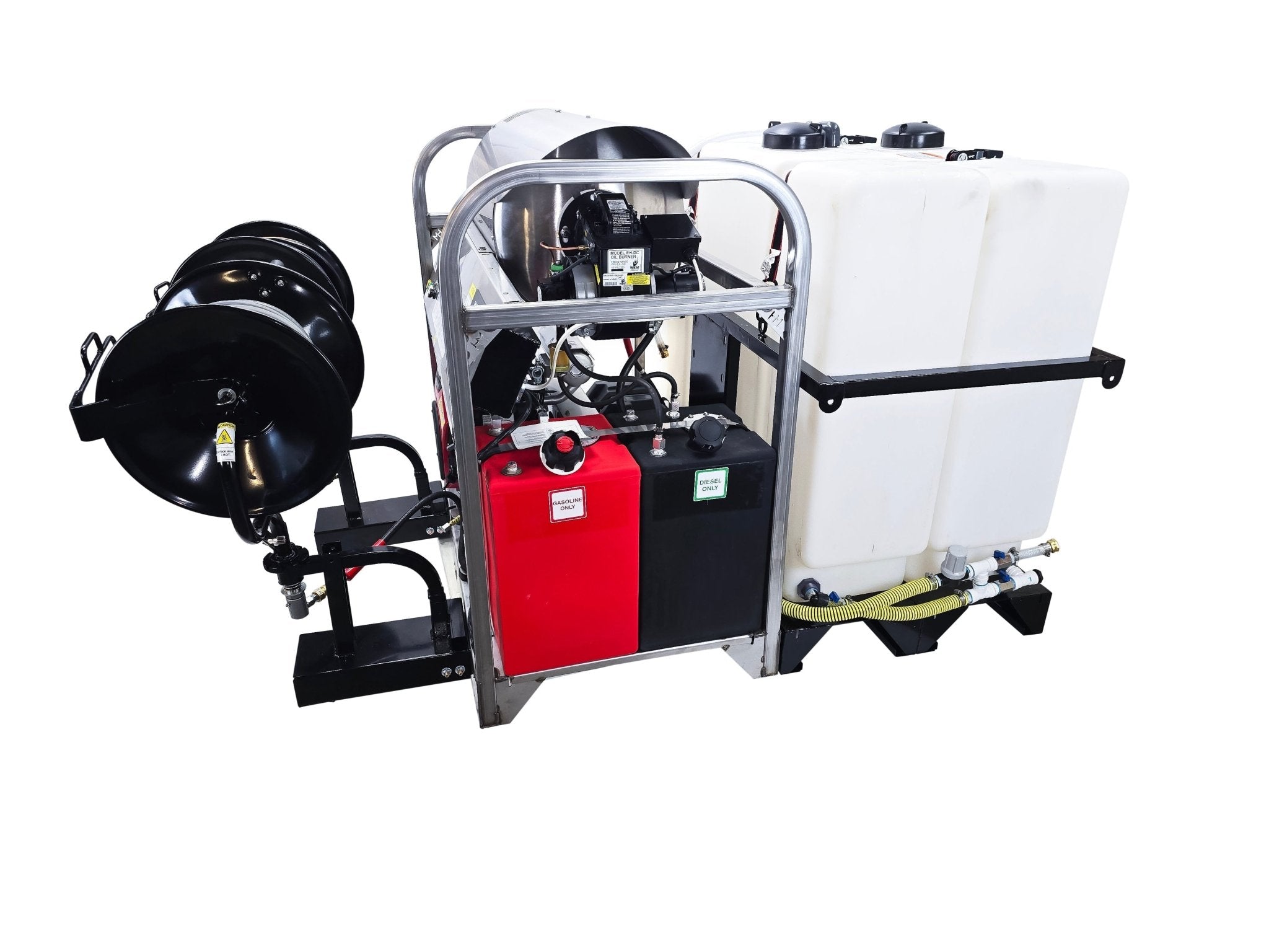 Hydro Max Tank Skid - TSDC8030HG - 200 (200gallon) 8gpm@3000psi - Hot Water - BCE Cleaning Systems