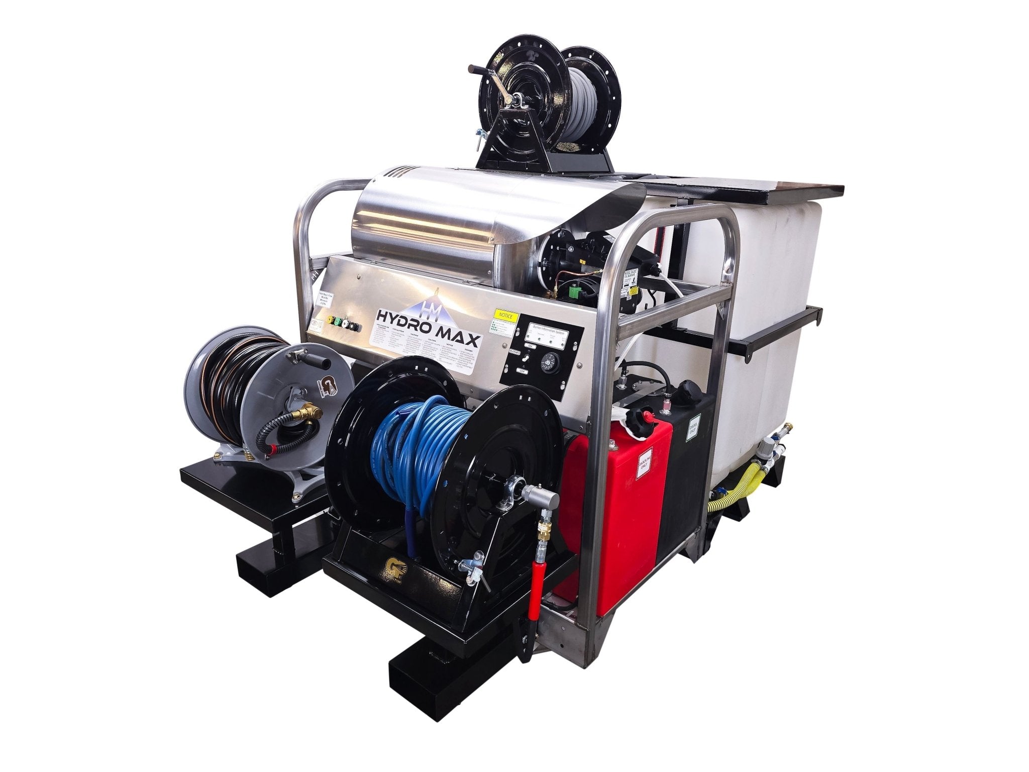 Hydro Max Tank Skid - TSDC8030HG - 200 (200gallon) 8gpm@3000psi - Hot Water - BCE Cleaning Systems