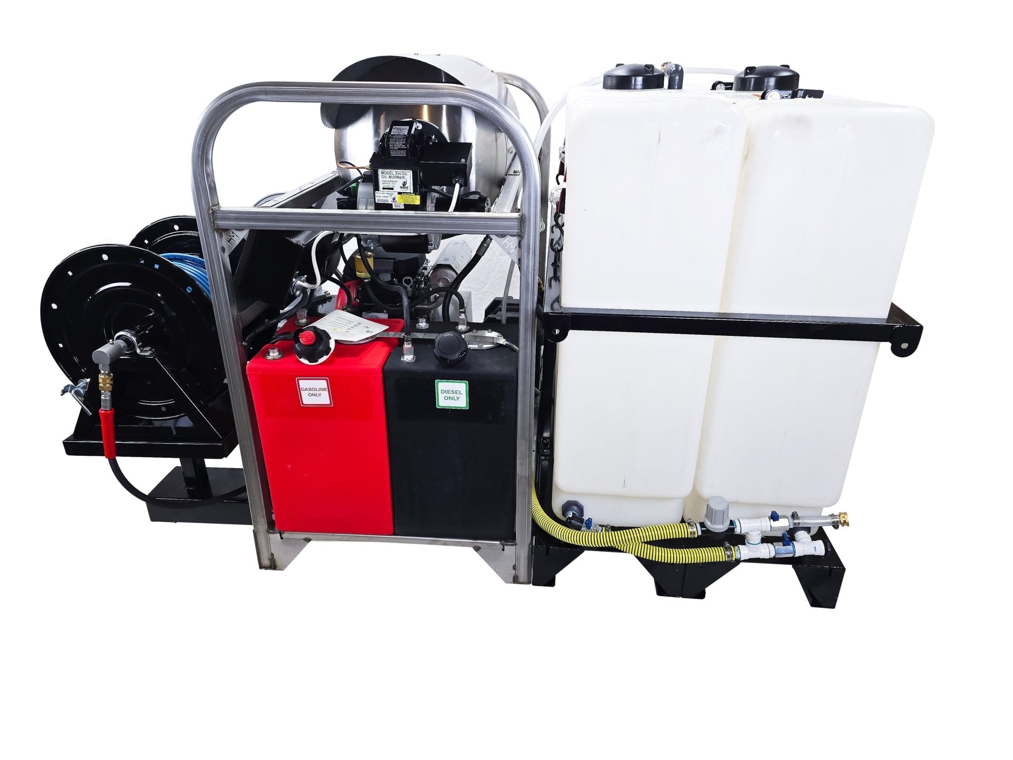 Hydro Max Tank Skid - TSDC8030HG - 200 (200gallon) 8gpm@3000psi - Hot Water - BCE Cleaning Systems