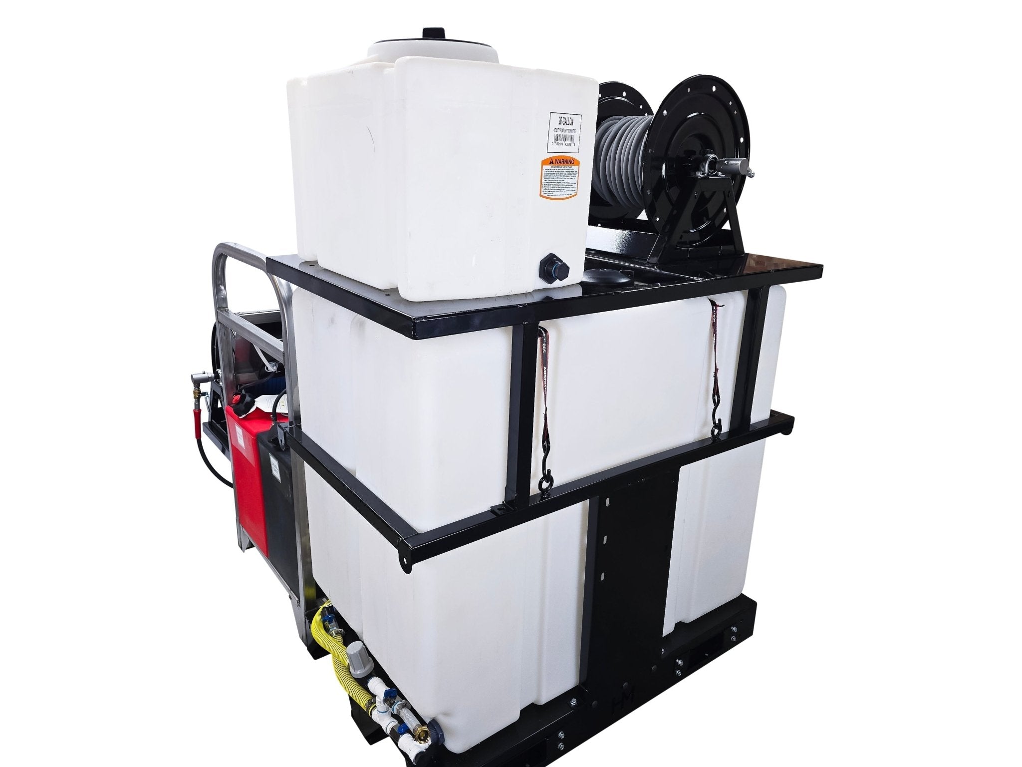 Hydro Max Tank Skid - TSDC8540KCi - 100 (100gallon) 8gpm@4000psi - Hot Water - BCE Cleaning Systems