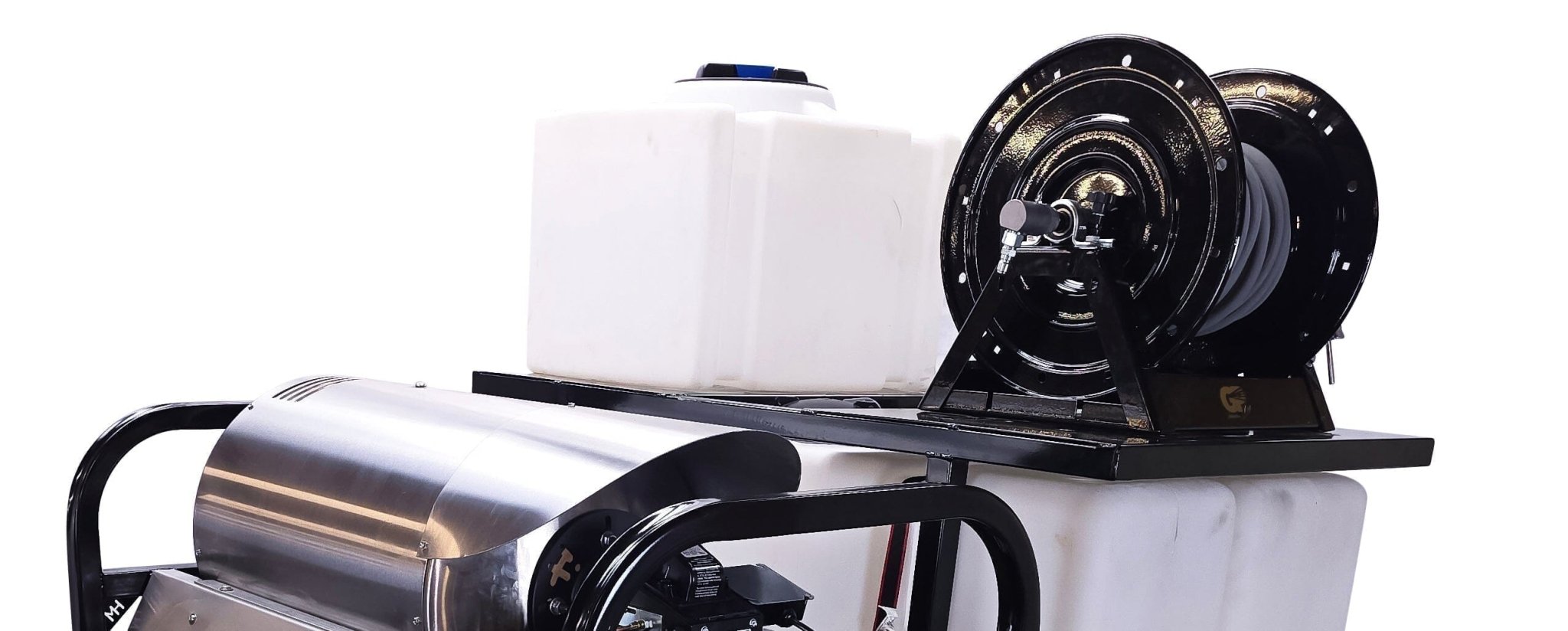 Hydro Max Tank Skid - TSDC8540KCi - 100 (100gallon) 8gpm@4000psi - Hot Water - BCE Cleaning Systems