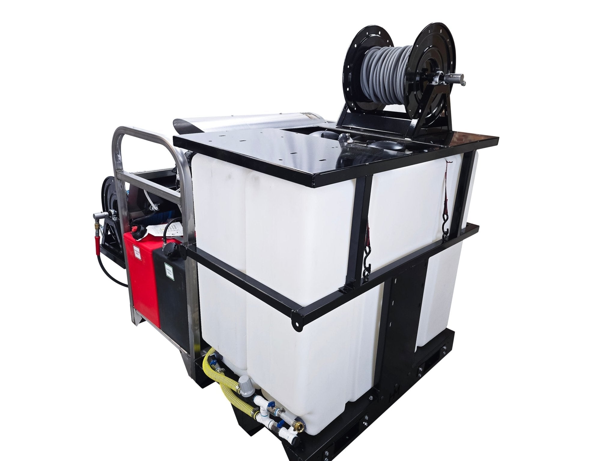 Hydro Max Tank Skid - TSDC8540KCi - 100 (100gallon) 8gpm@4000psi - Hot Water - BCE Cleaning Systems