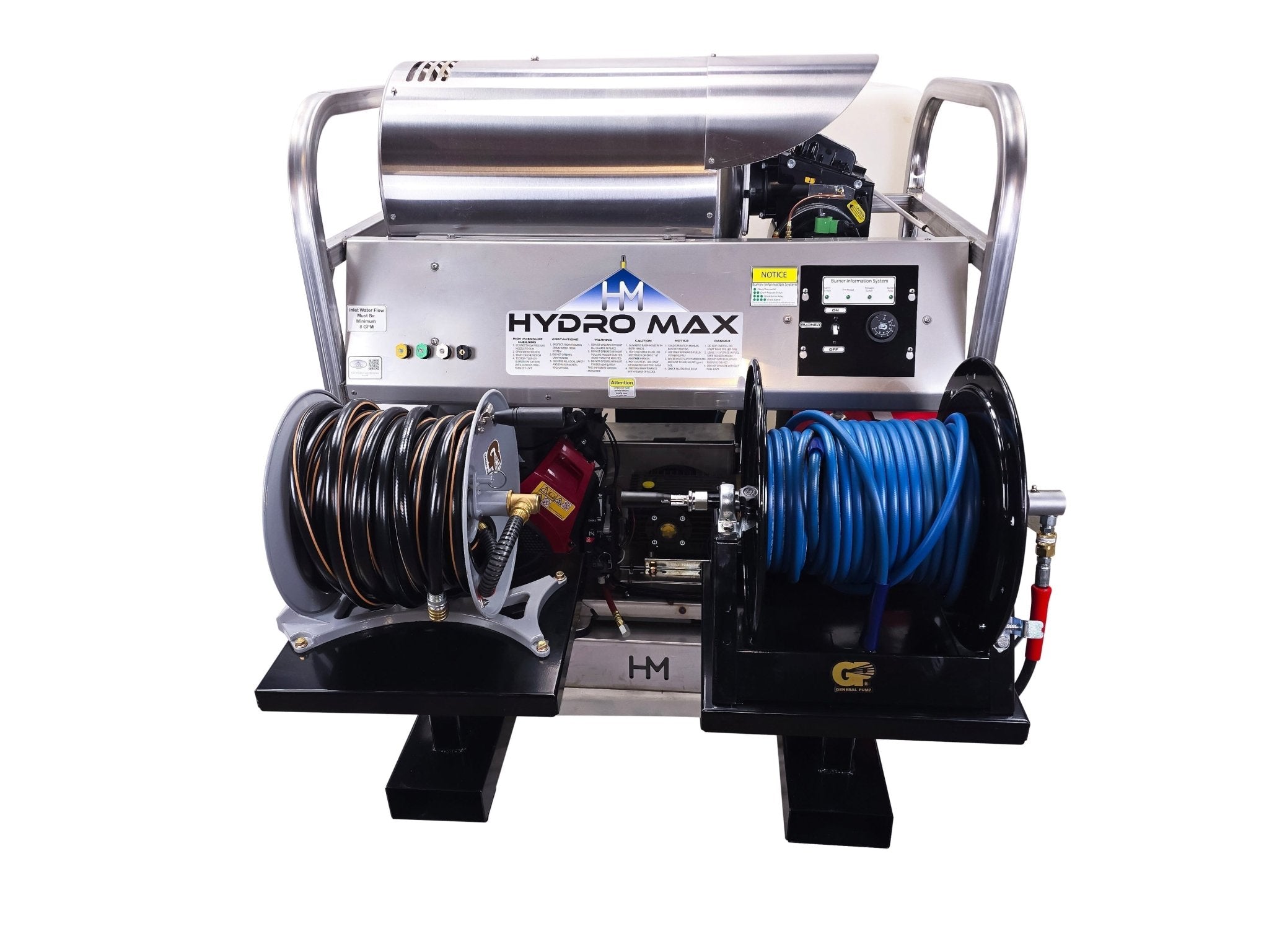 Hydro Max Tank Skid - TSDC8540KCi - 100 (100gallon) 8gpm@4000psi - Hot Water - BCE Cleaning Systems