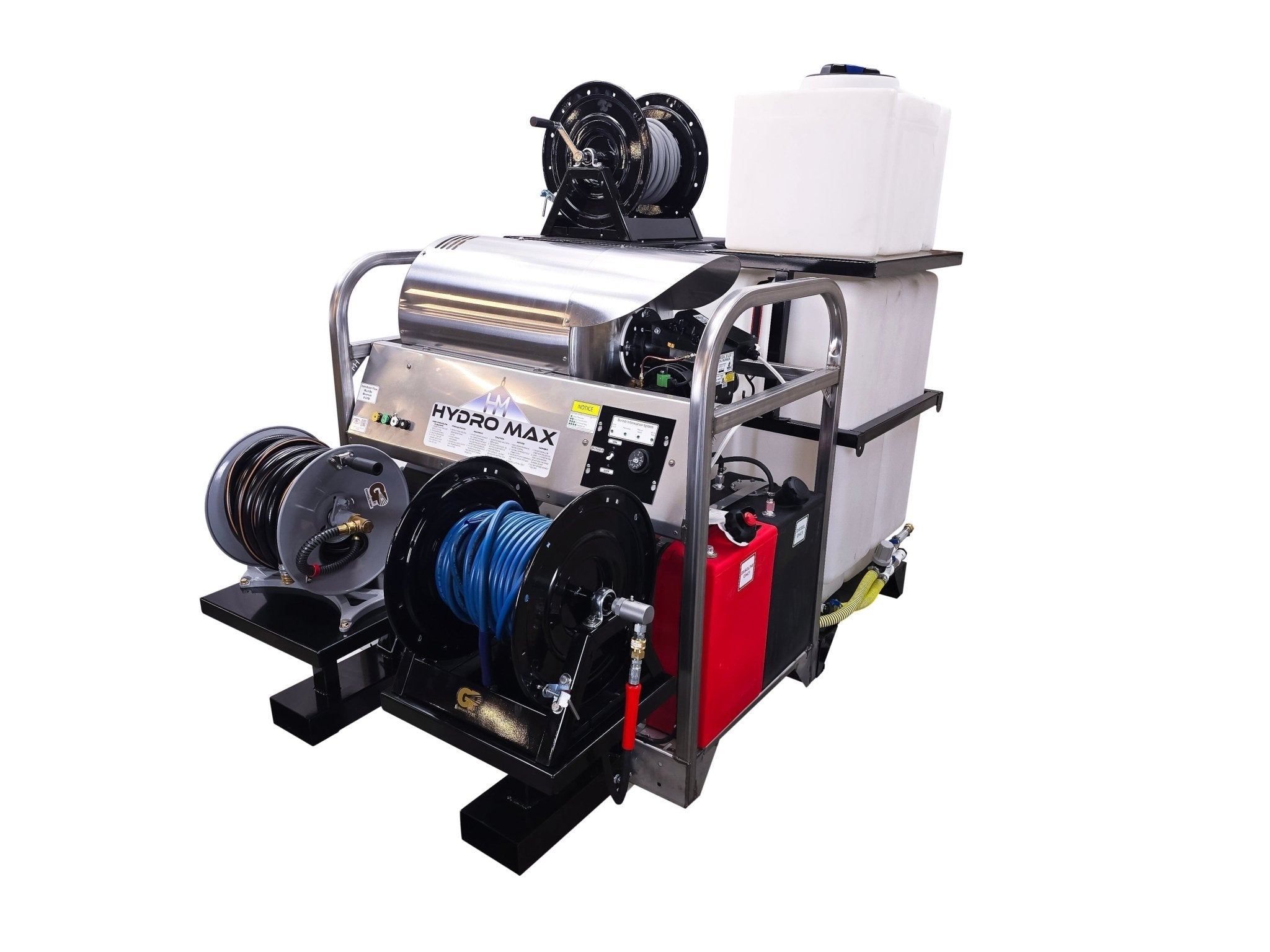 Hydro Max Tank Skid - TSDC8540KCi - 100 (100gallon) 8gpm@4000psi - Hot Water - BCE Cleaning Systems