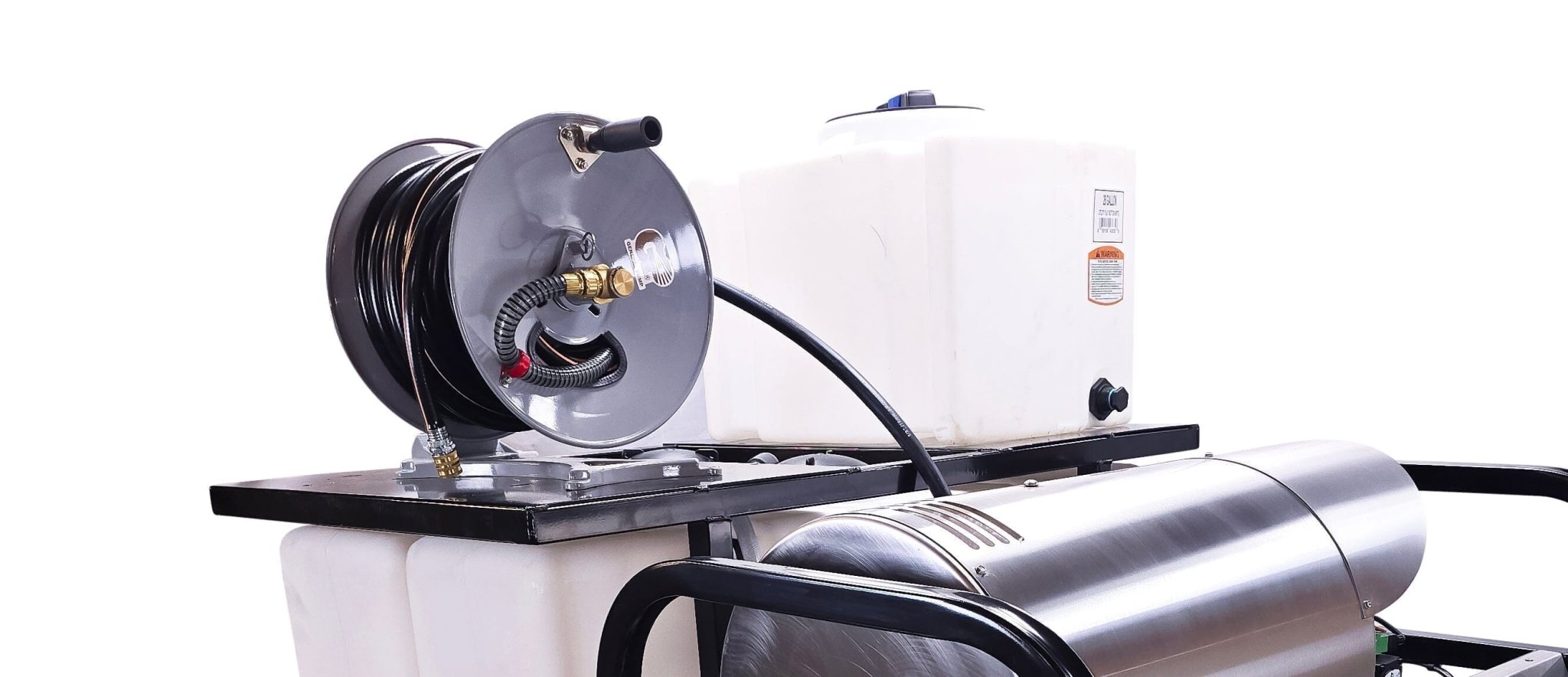 Hydro Max Tank Skid - TSDC8540KCi - 100 (100gallon) 8gpm@4000psi - Hot Water - BCE Cleaning Systems