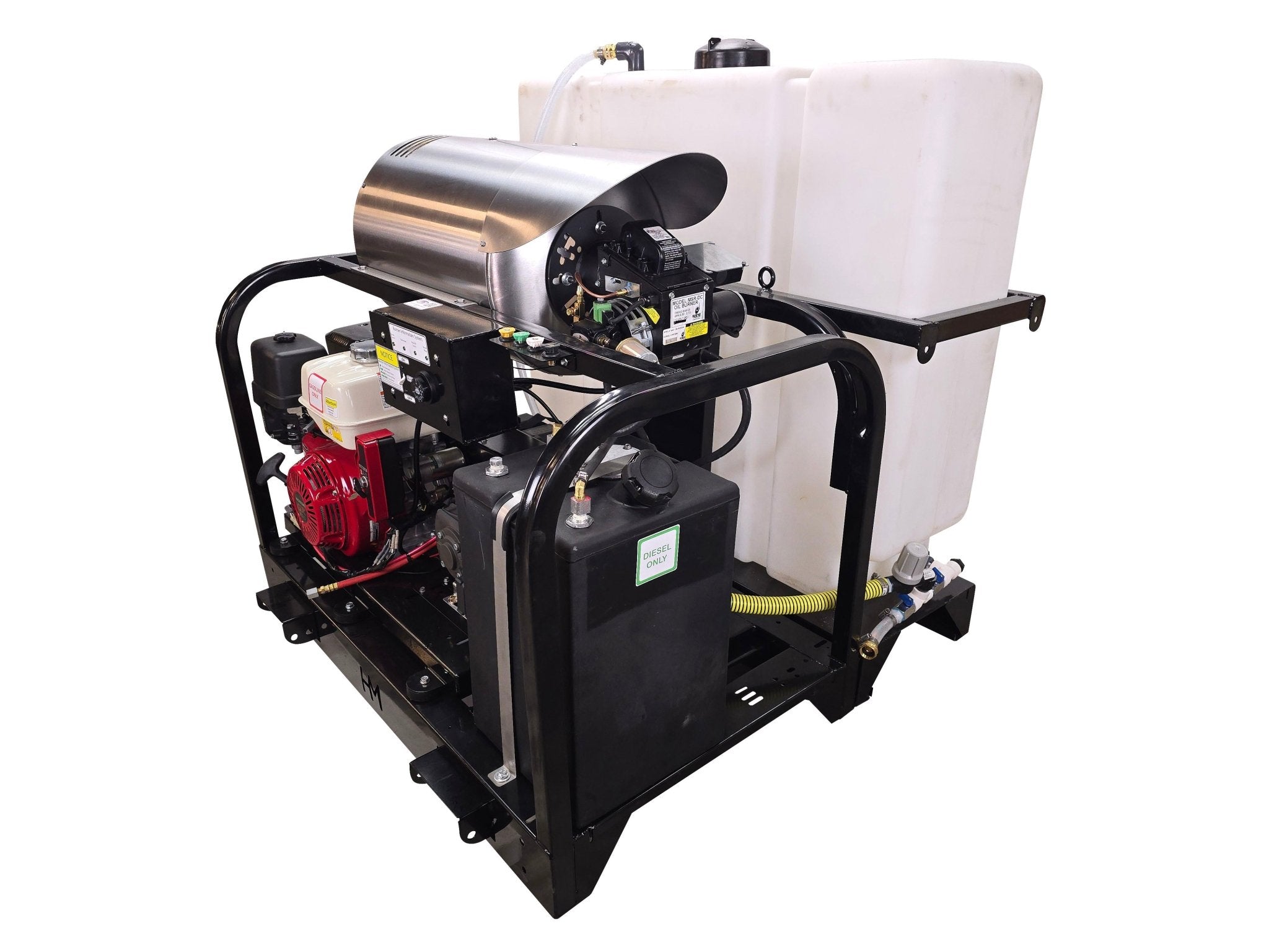 Hydro Max Tank Skid - TSSG435HG - 100 (100gallon) 4gpm@3500psi - Hot Water - BCE Cleaning Systems