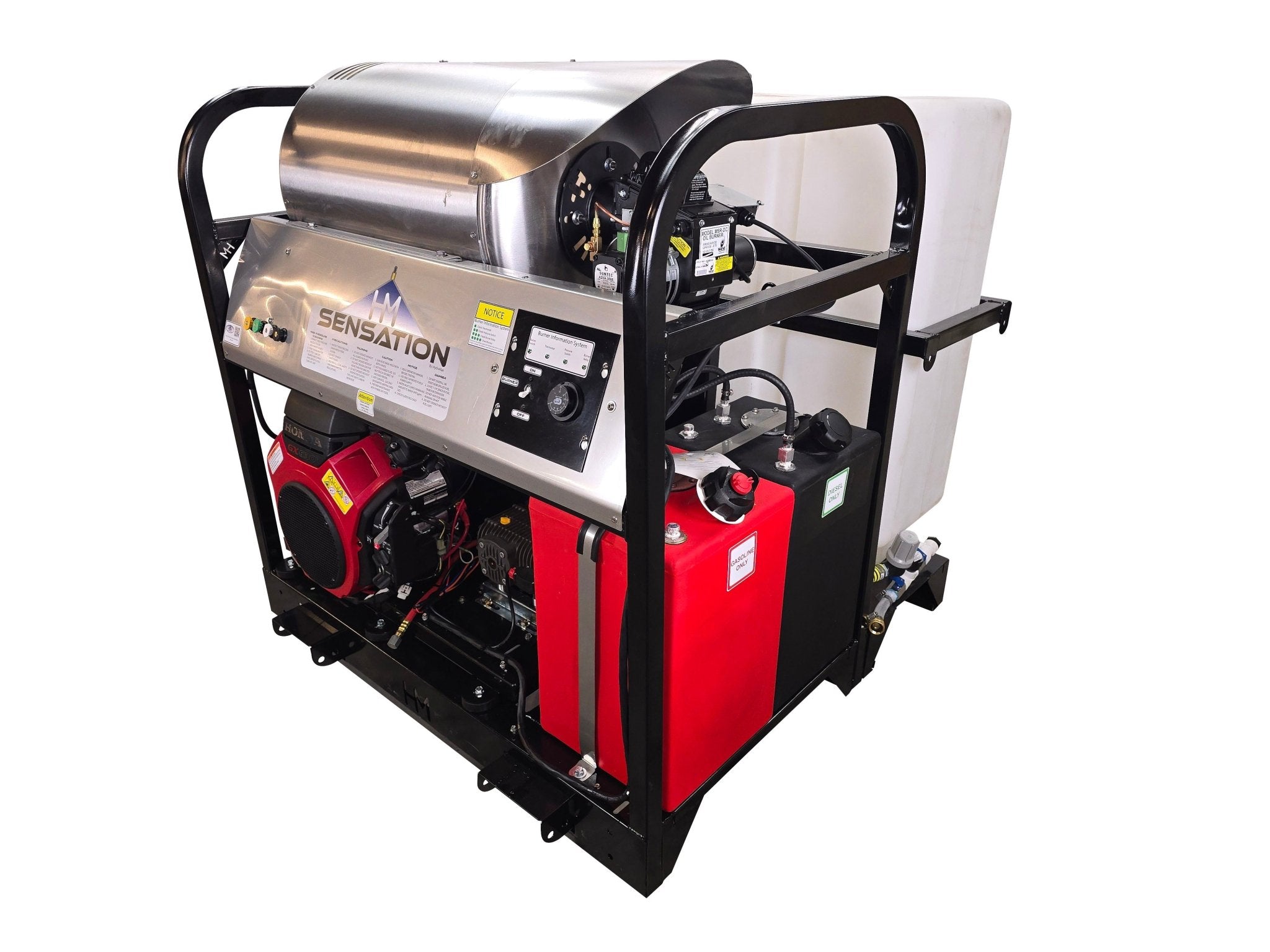 Hydro Max Tank Skid - TSSG640HA - 100 (100gallon) 5.5gpm@3500psi - Hot Water - BCE Cleaning Systems