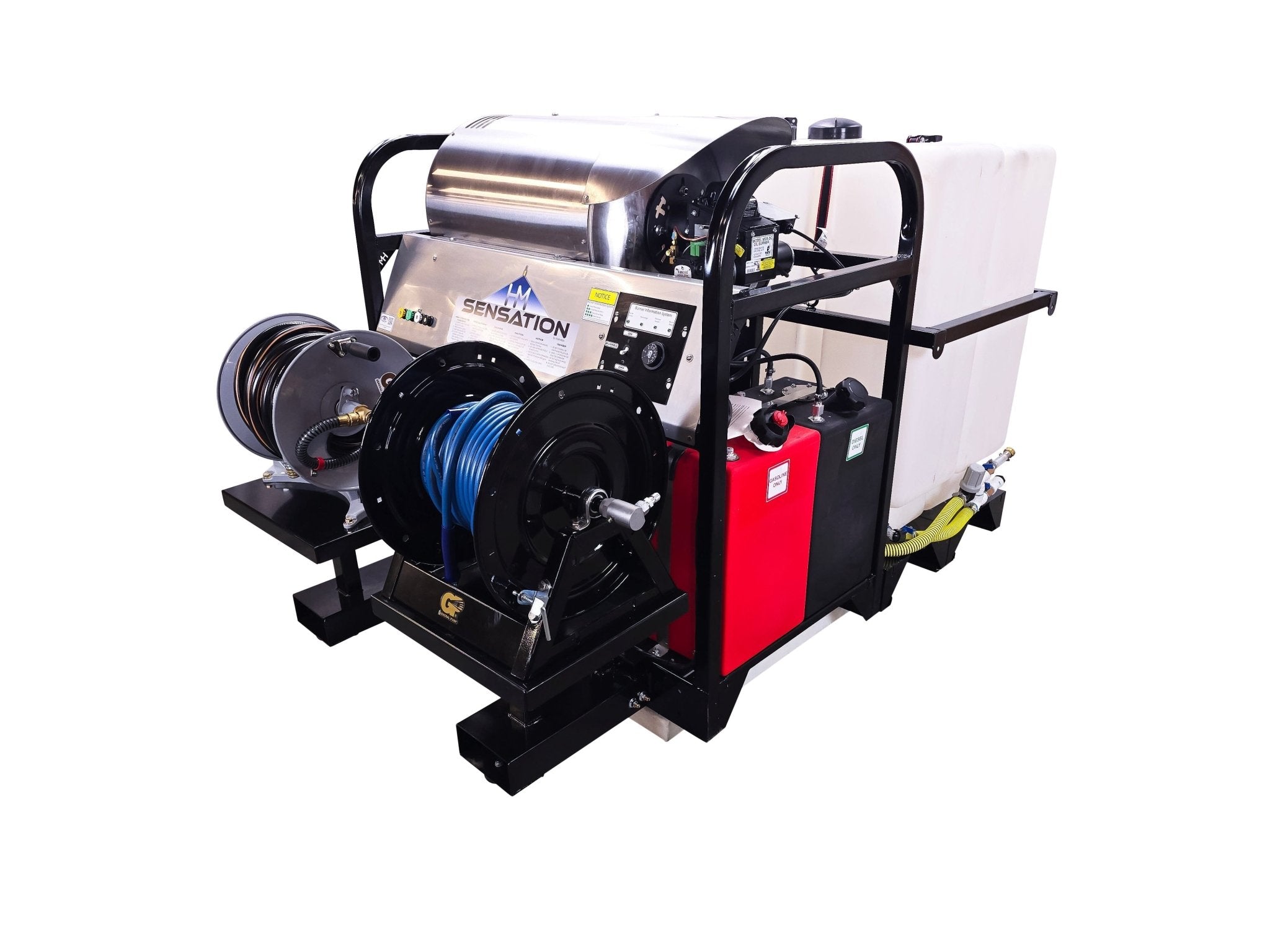 Hydro Max Tank Skid - TSSG840HA - 200 (200gallon) 8gpm@3500psi - Hot Water - BCE Cleaning Systems