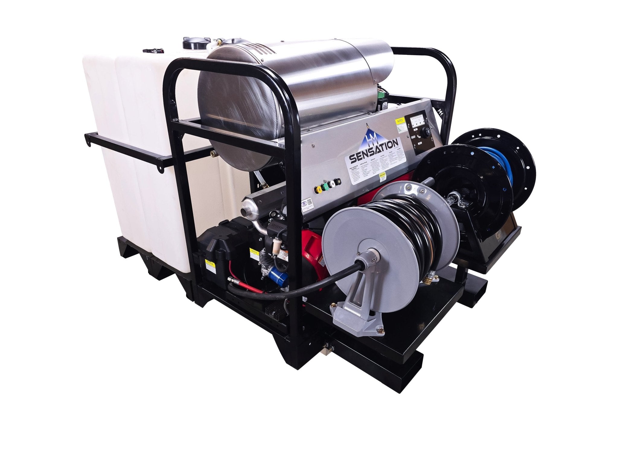Hydro Max Tank Skid - TSSG840HA - 200 (200gallon) 8gpm@3500psi - Hot Water - BCE Cleaning Systems
