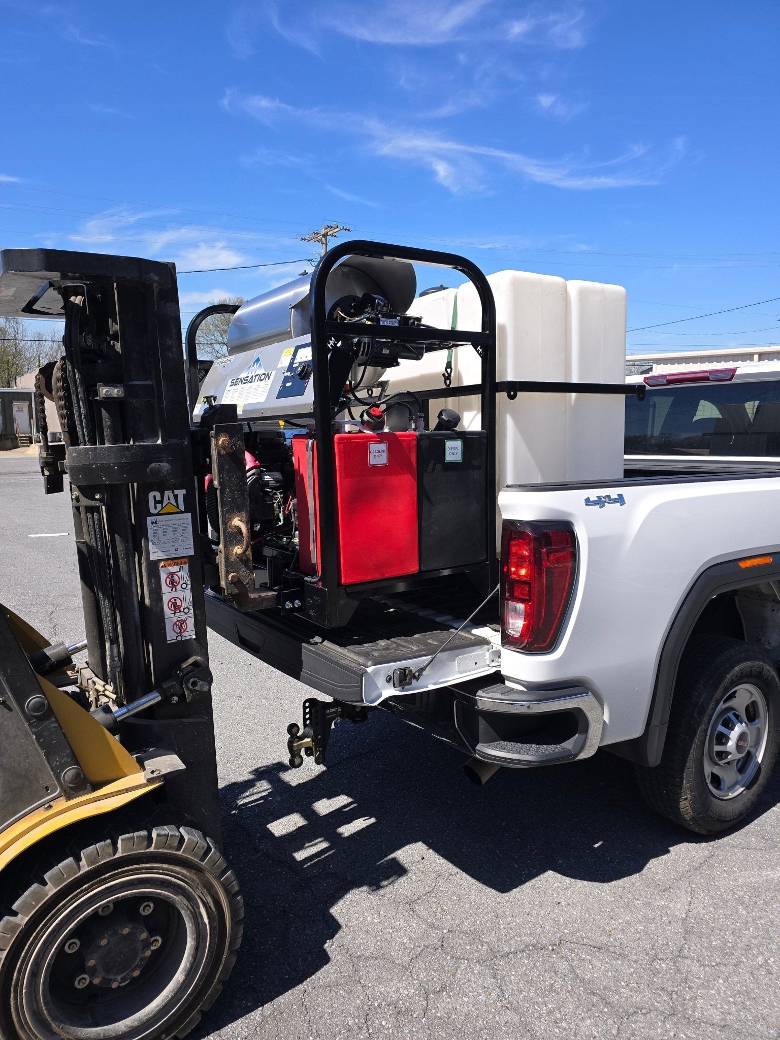 Hydro Max Tank Skid - TSSG840HA - 200 (200gallon) 8gpm@3500psi - Hot Water - BCE Cleaning Systems