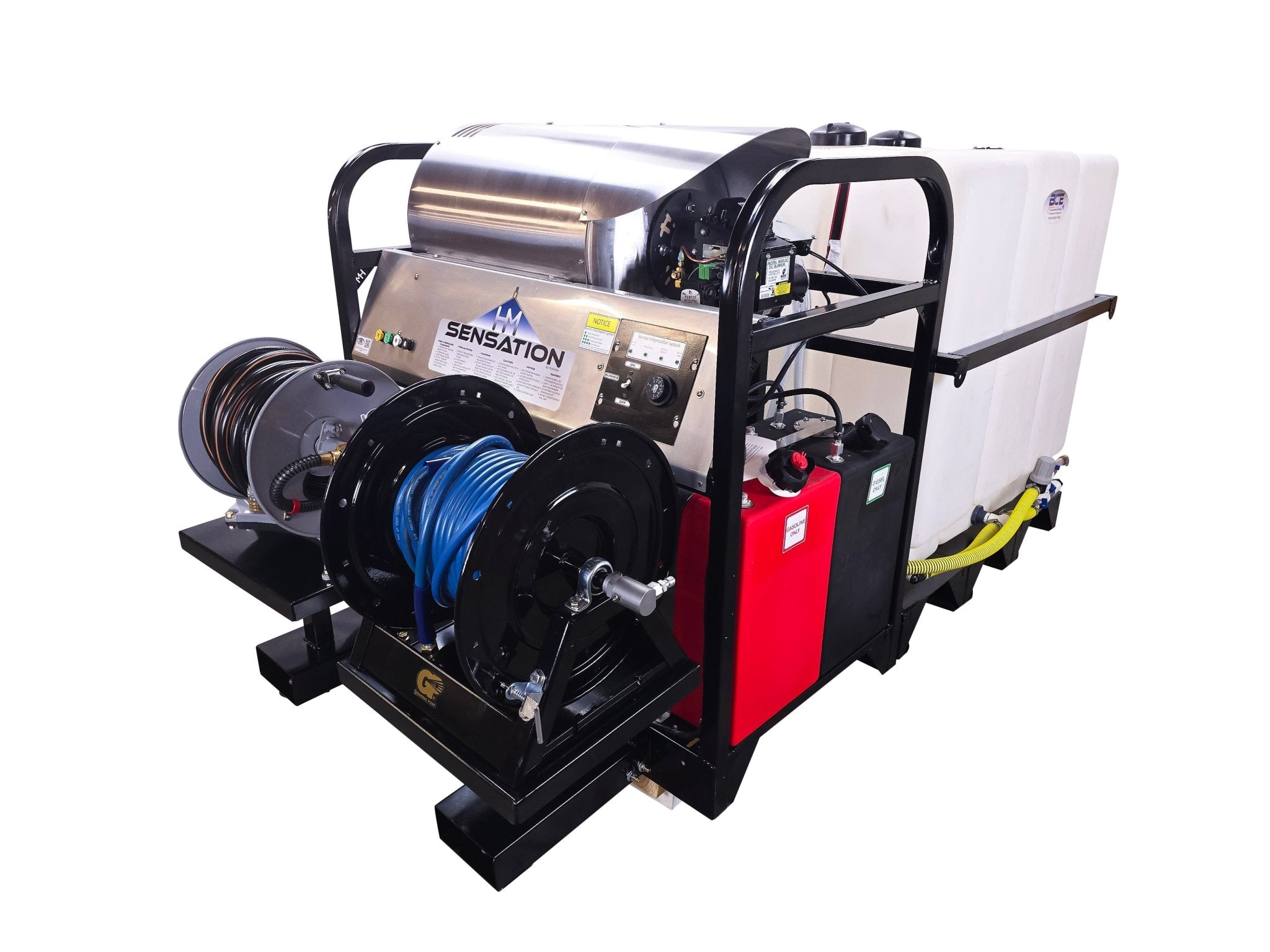 Hydro Max Tank Skid - TSSG840HA - 300 (300 gallon) 8gpm@3500psi - Hot Water - BCE Cleaning Systems
