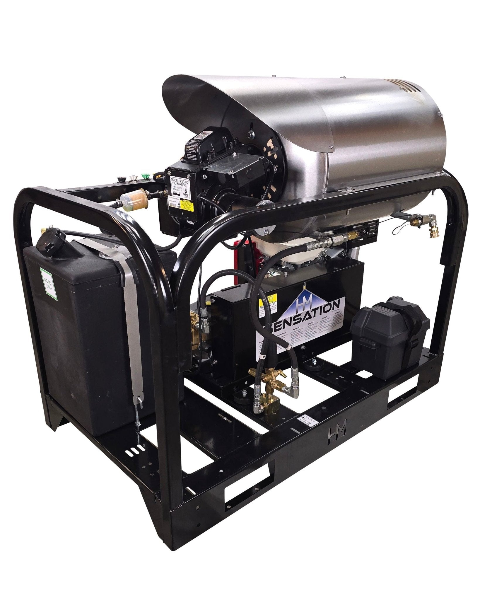 Sensation SG435HG - 4gpm @ 3500psi - Honda belt drive - Hot Pressure Washer - BCE Cleaning Systems