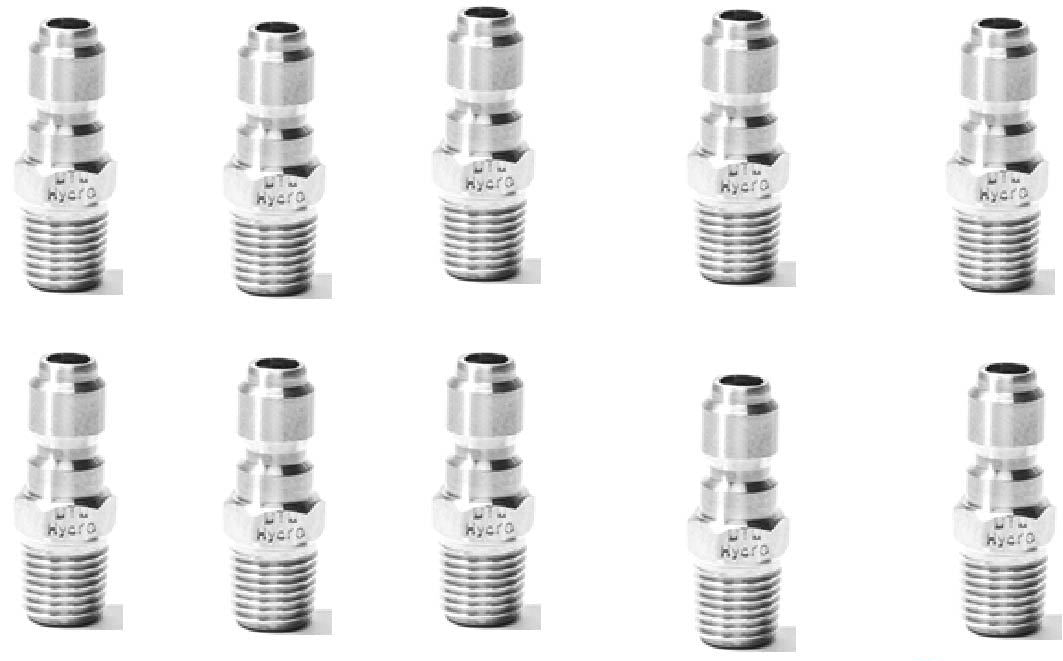 1/4" QC Plug - MPT (10 - Pack) - BCE Cleaning Systems