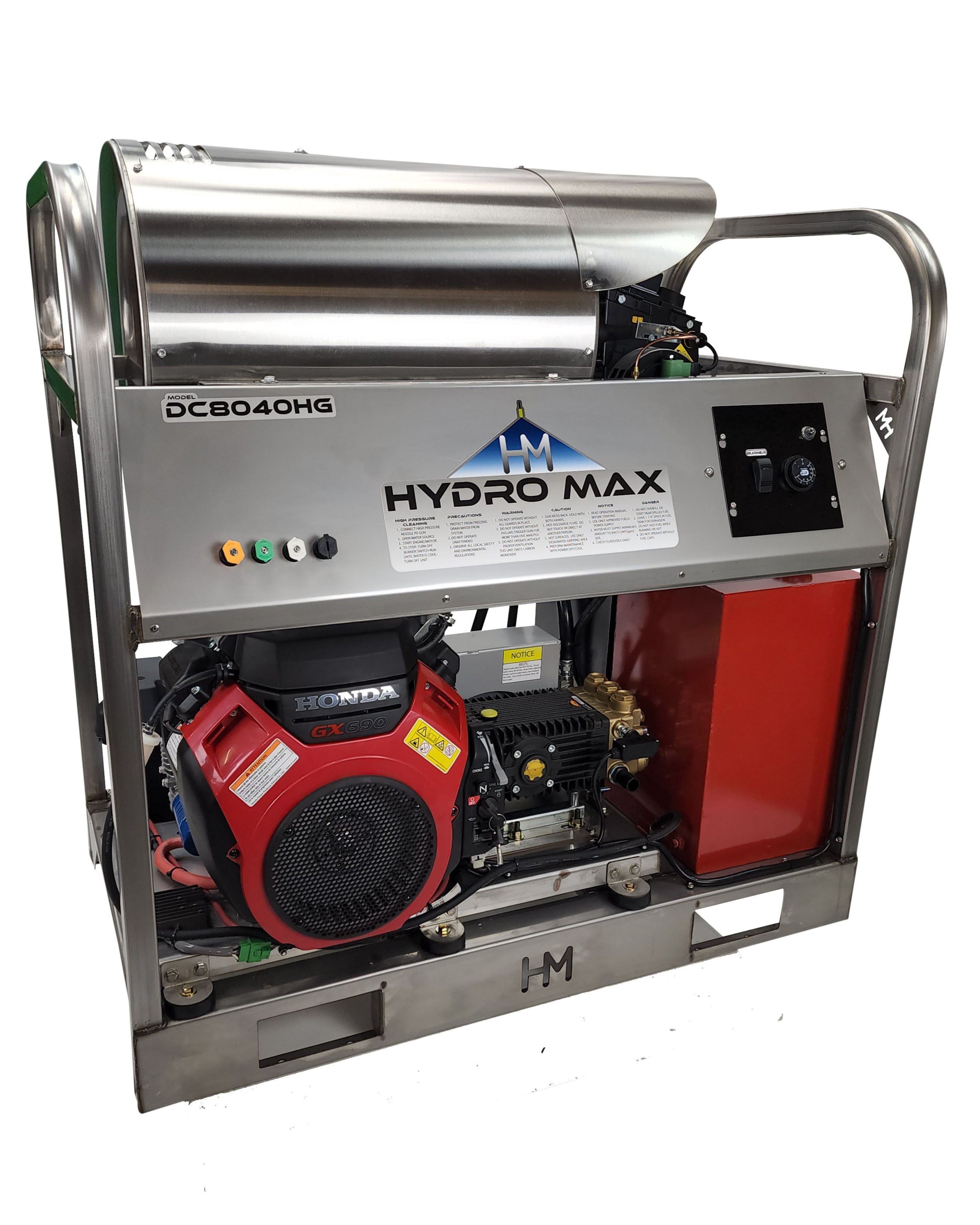 Hydro Max DC8040HGi- 8gpm @ 4000psi, Honda iGX800(Fuel Injected Engine) Pressure Washer Hydro Max 