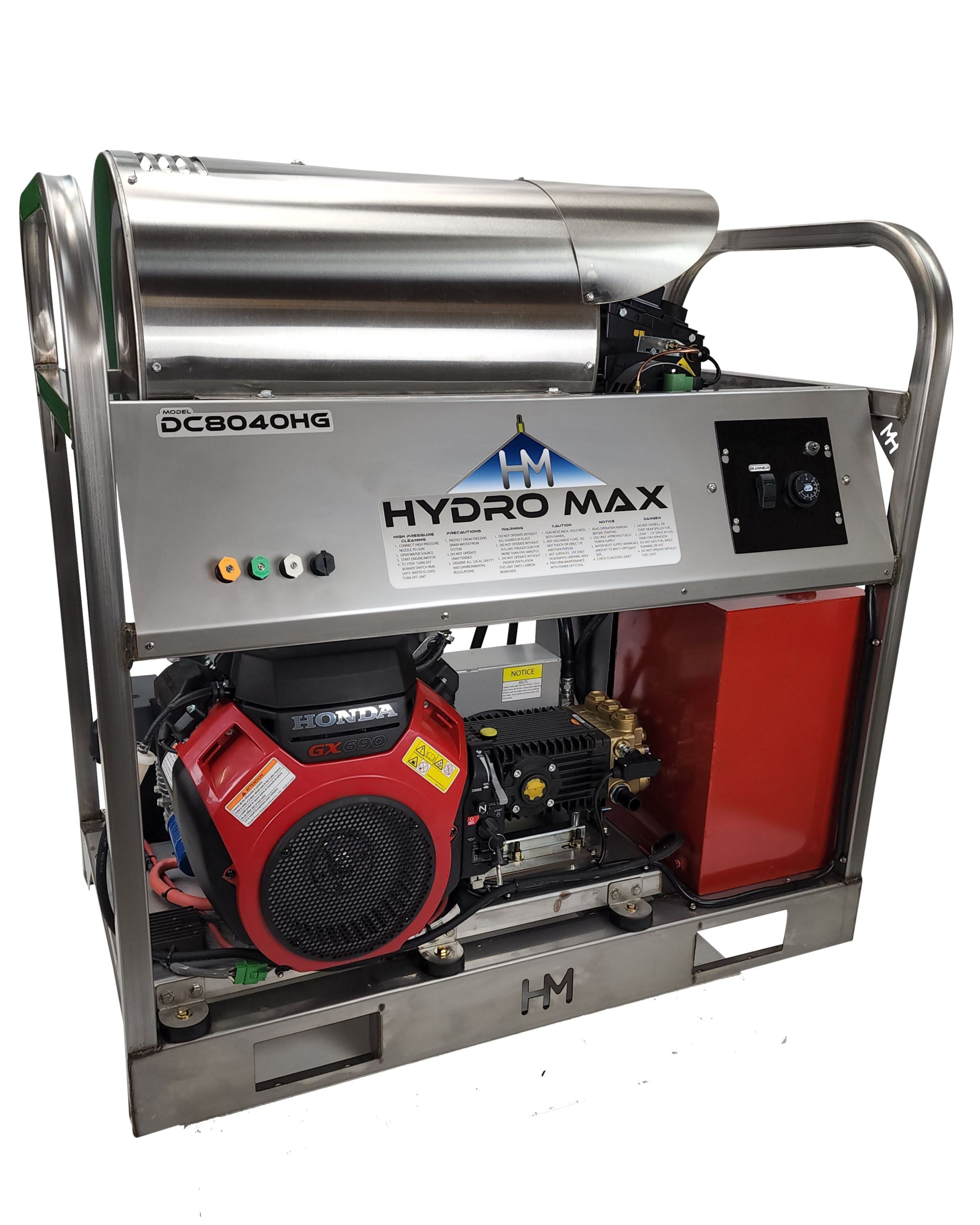 Hydro Max DC8040HG- 8gpm @ 4000psi- Belt Drive Pressure Washer Hydro Max 