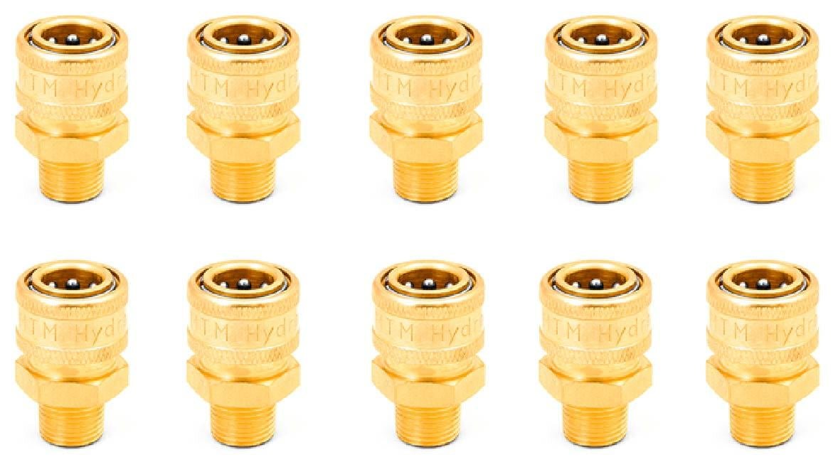 3/8" Quick Coupler Socket - MPT (10 - Pack) - BCE Cleaning Systems