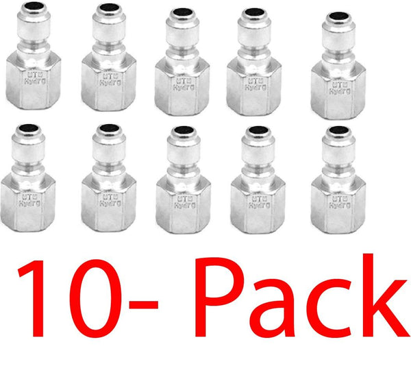 3/8" QC Plug-FPT - Stainless Steel (10 Pack) MTM 