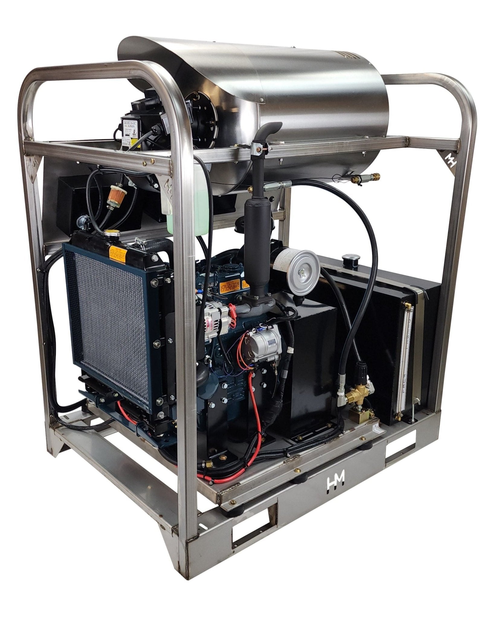 Hydro Max DCD6036KuG - 6gpm @ 3600psi, Kubota diesel - Hot Pressure Washer - BCE Cleaning Systems