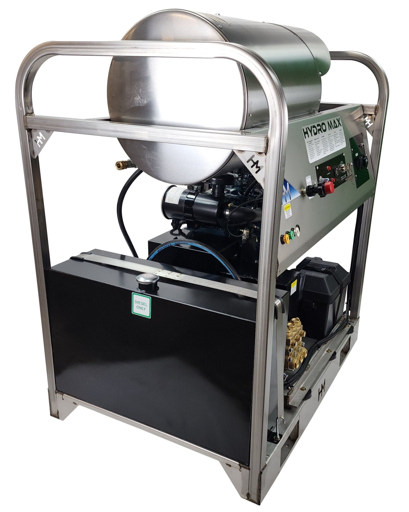 Hydro Max DCD6036KuG - 6gpm @ 3600psi, Kubota diesel - Hot Pressure Washer - BCE Cleaning Systems