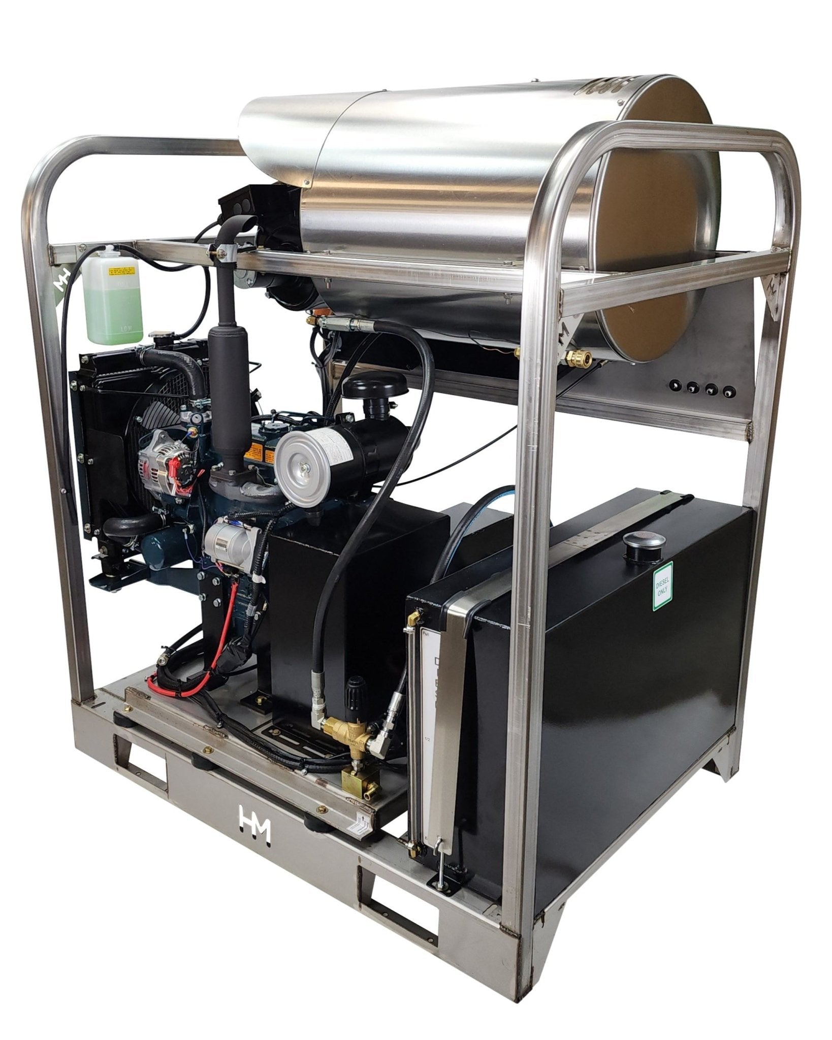 Hydro Max DCD6036KuG - 6gpm @ 3600psi, Kubota diesel - Hot Pressure Washer - BCE Cleaning Systems