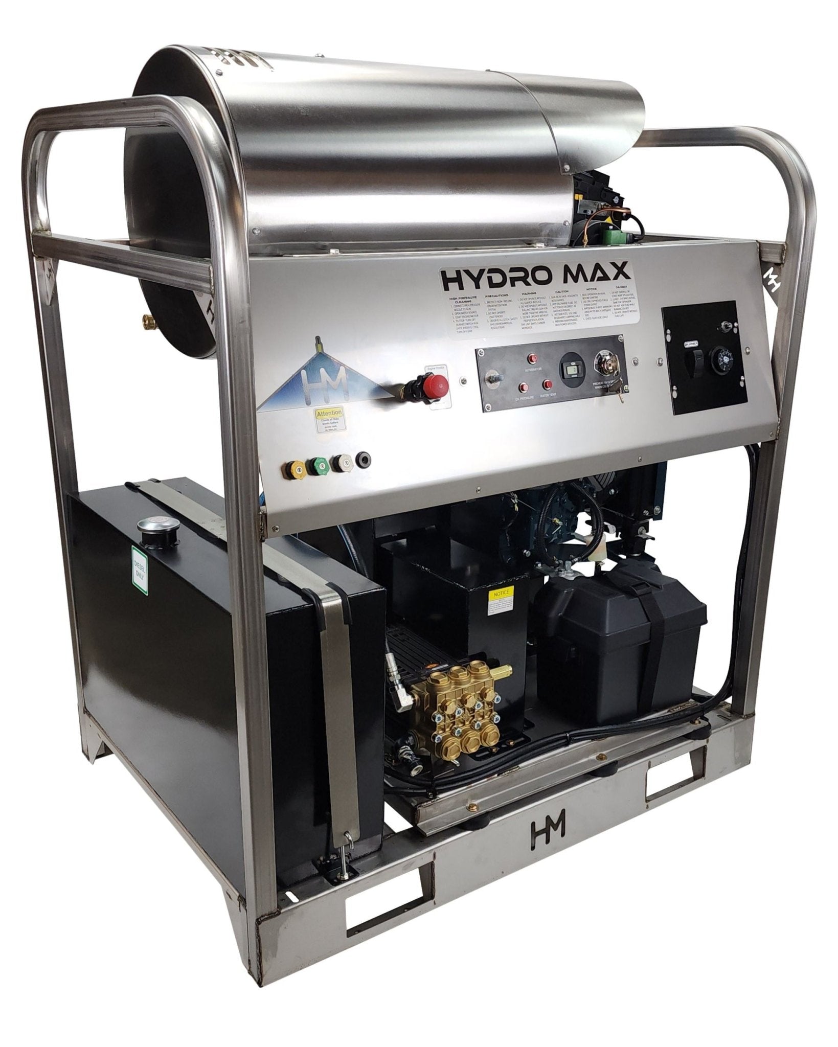 Hydro Max DCD6036KuG - 6gpm @ 3600psi, Kubota diesel - Hot Pressure Washer - BCE Cleaning Systems